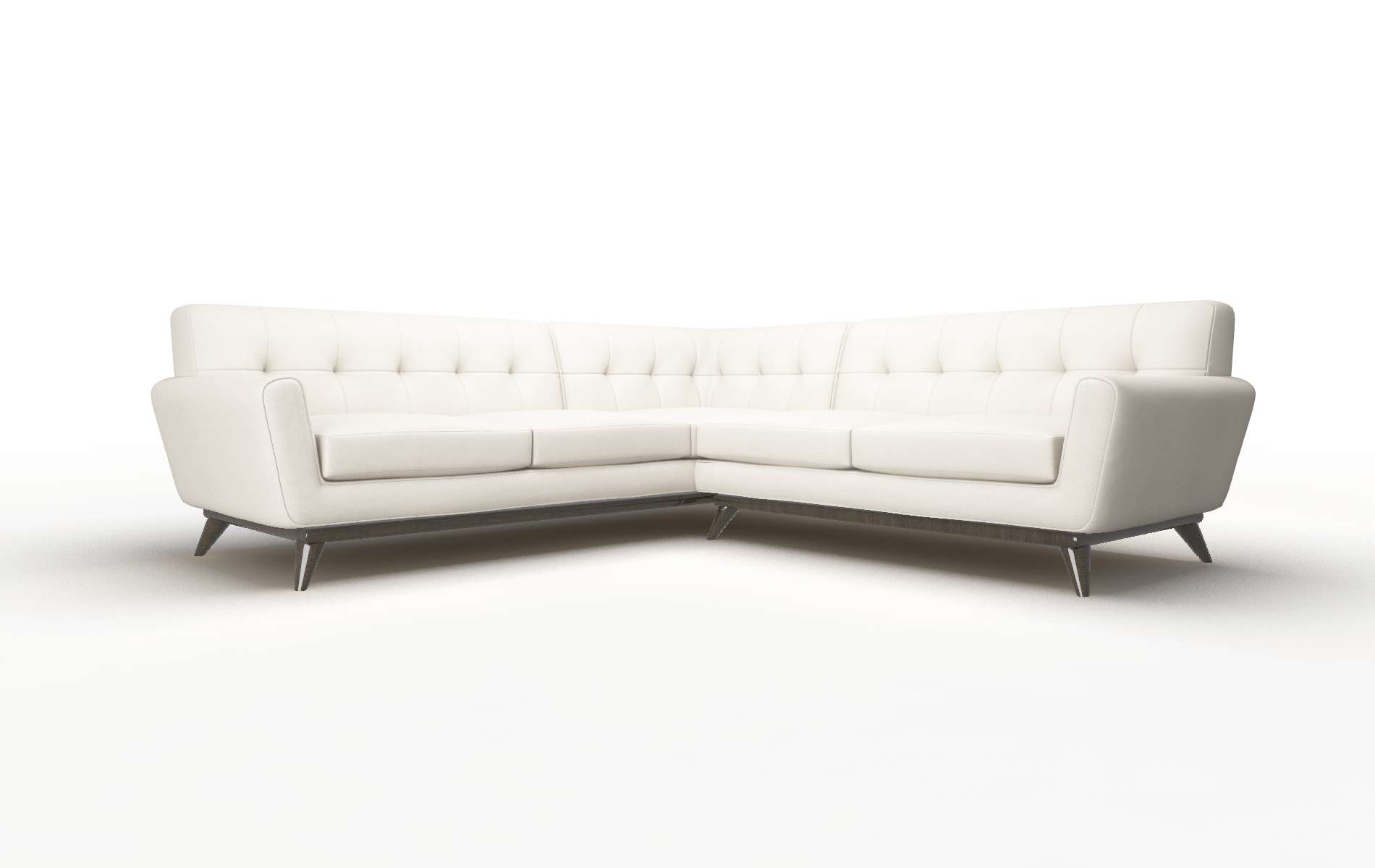 Brussels Malibu Linen Sectional espresso legs 2