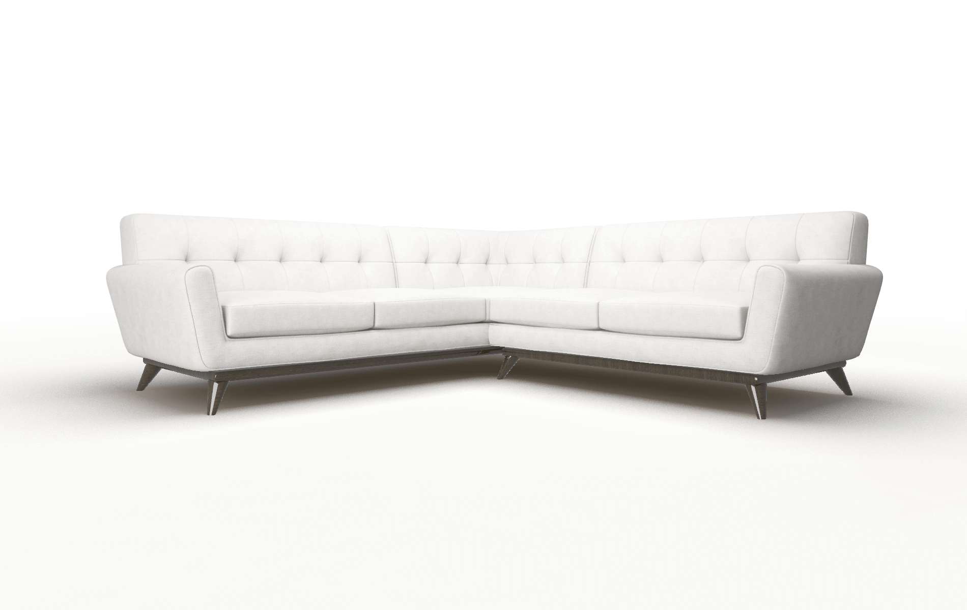 Brussels Malibu Sand Sectional espresso legs 2
