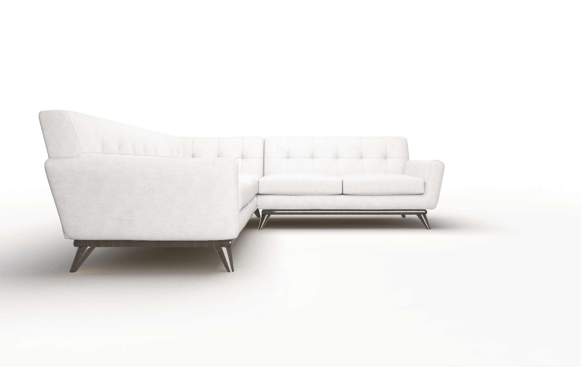 Brussels Malibu Sand Sectional espresso legs 3