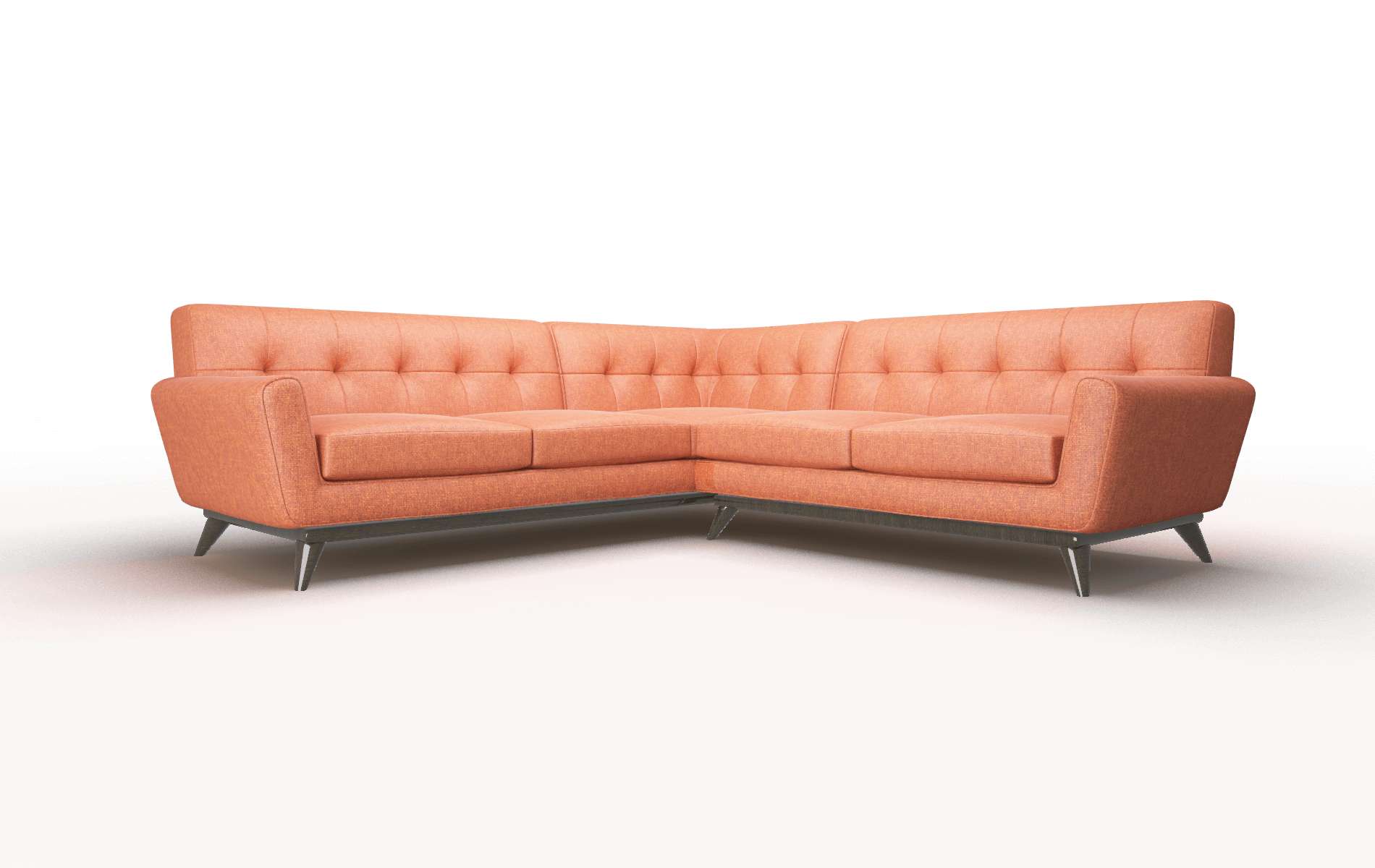 Brussels Notion Tang Sectional espresso legs 2