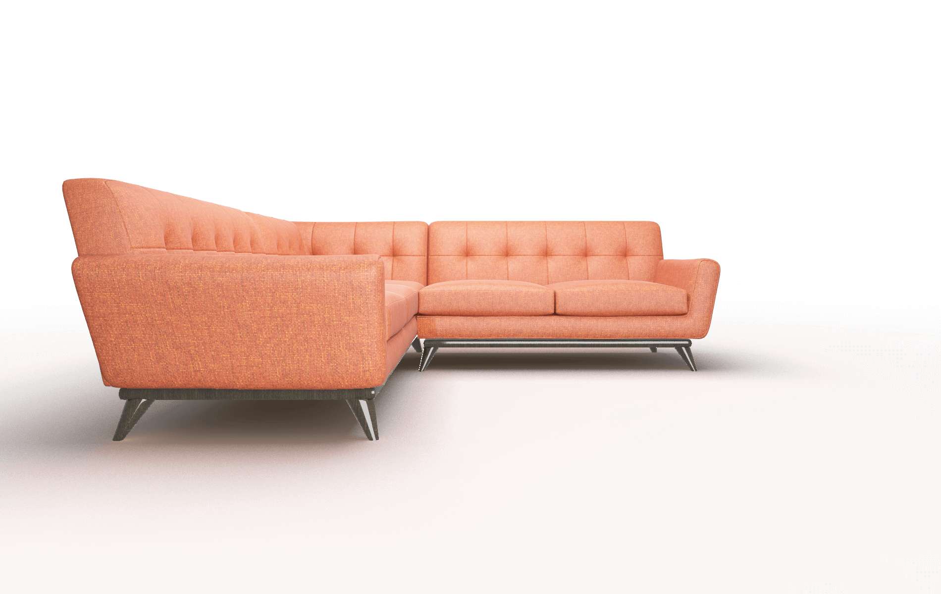 Brussels Notion Tang Sectional espresso legs 3