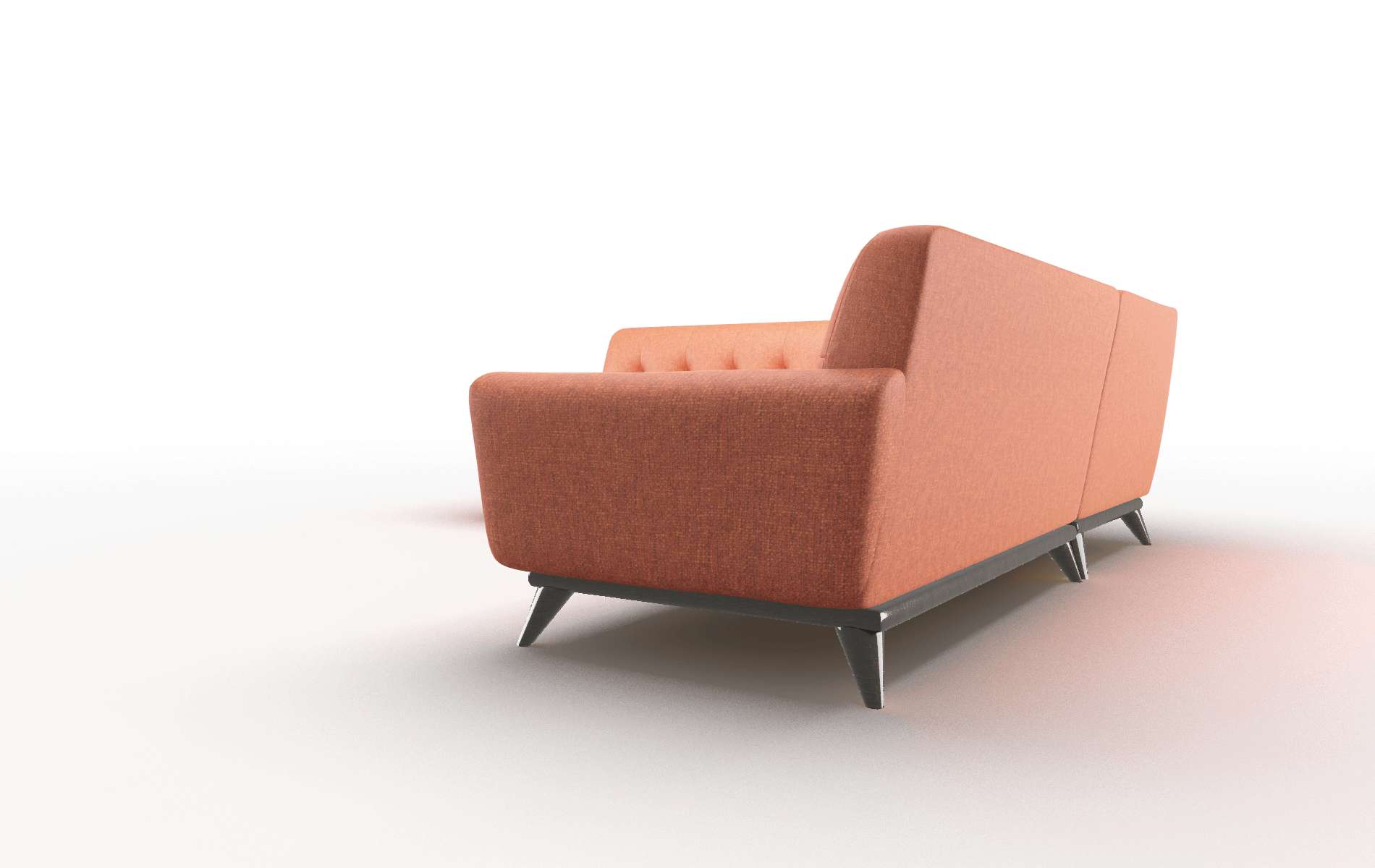 Brussels Notion Tang Sectional espresso legs 4