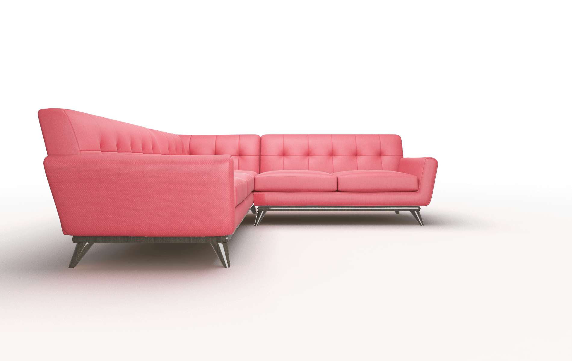 Brussels Pauline Ruby Sectional espresso legs 3