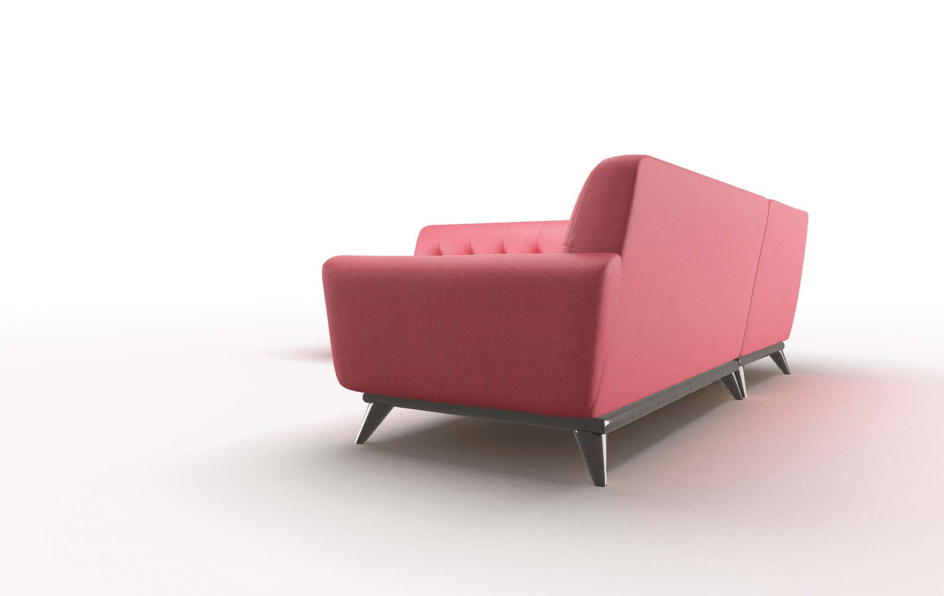 Brussels Pauline Ruby Sectional espresso legs 4