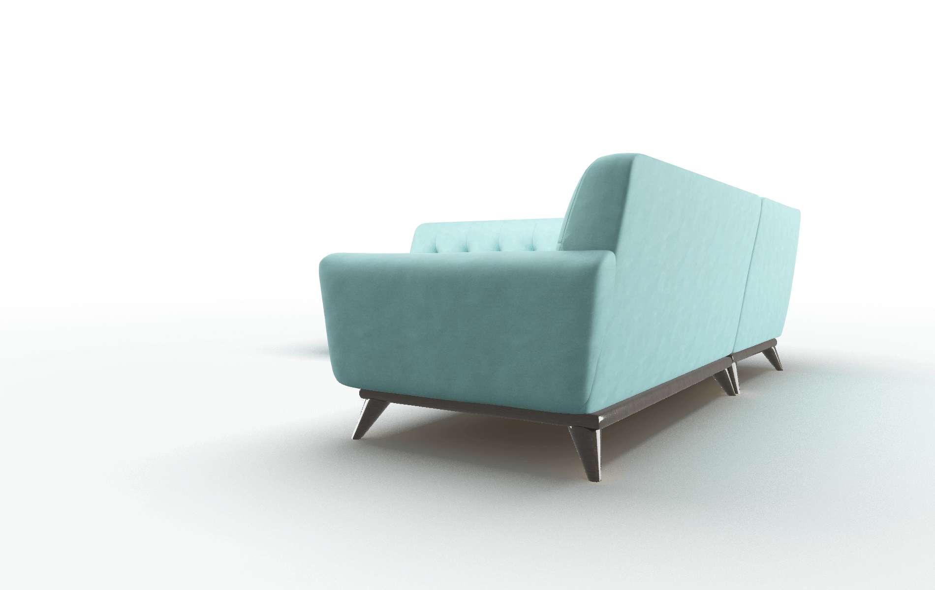 Brussels Portland Mercury Sectional espresso legs 4