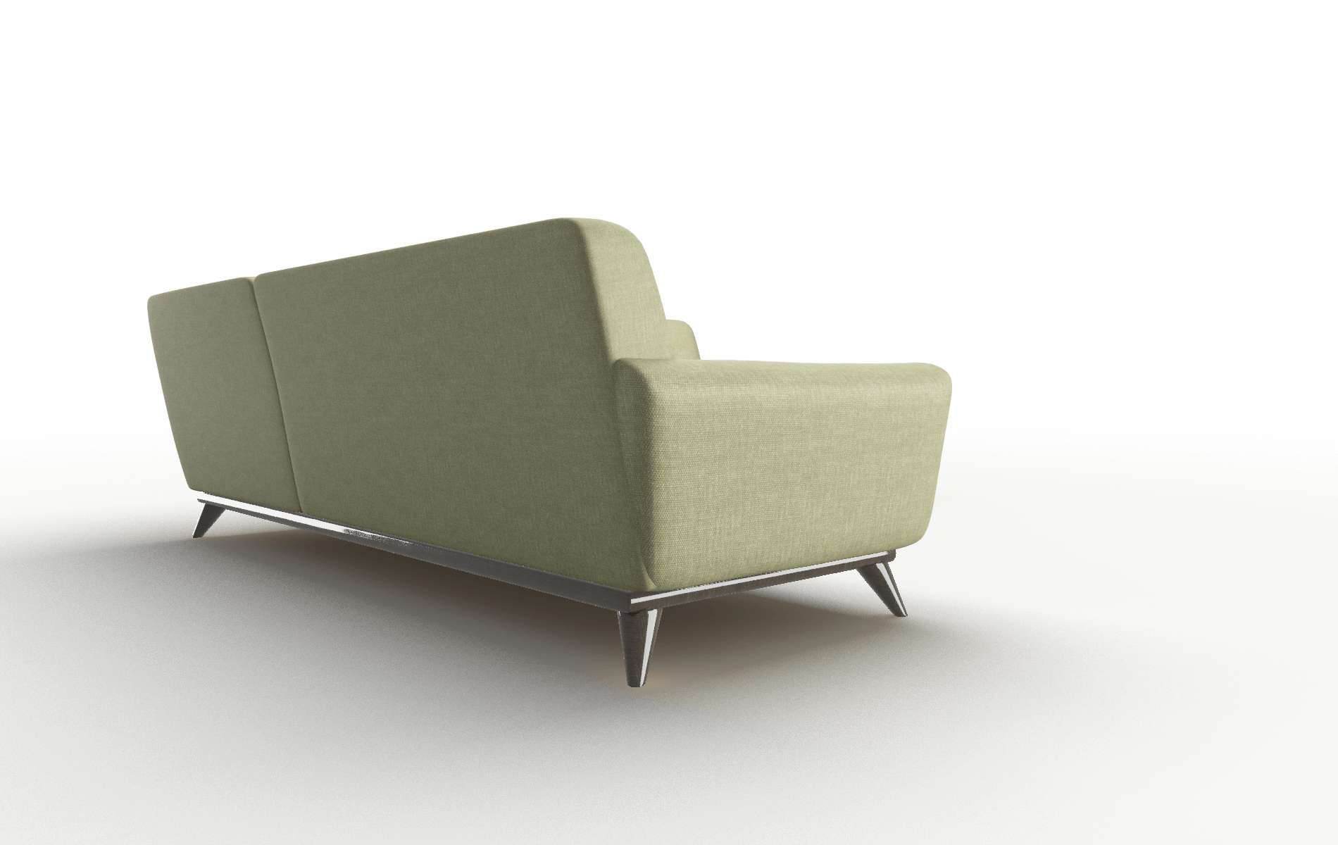 Brussels Rocket Evergreen Sectional espresso legs 5