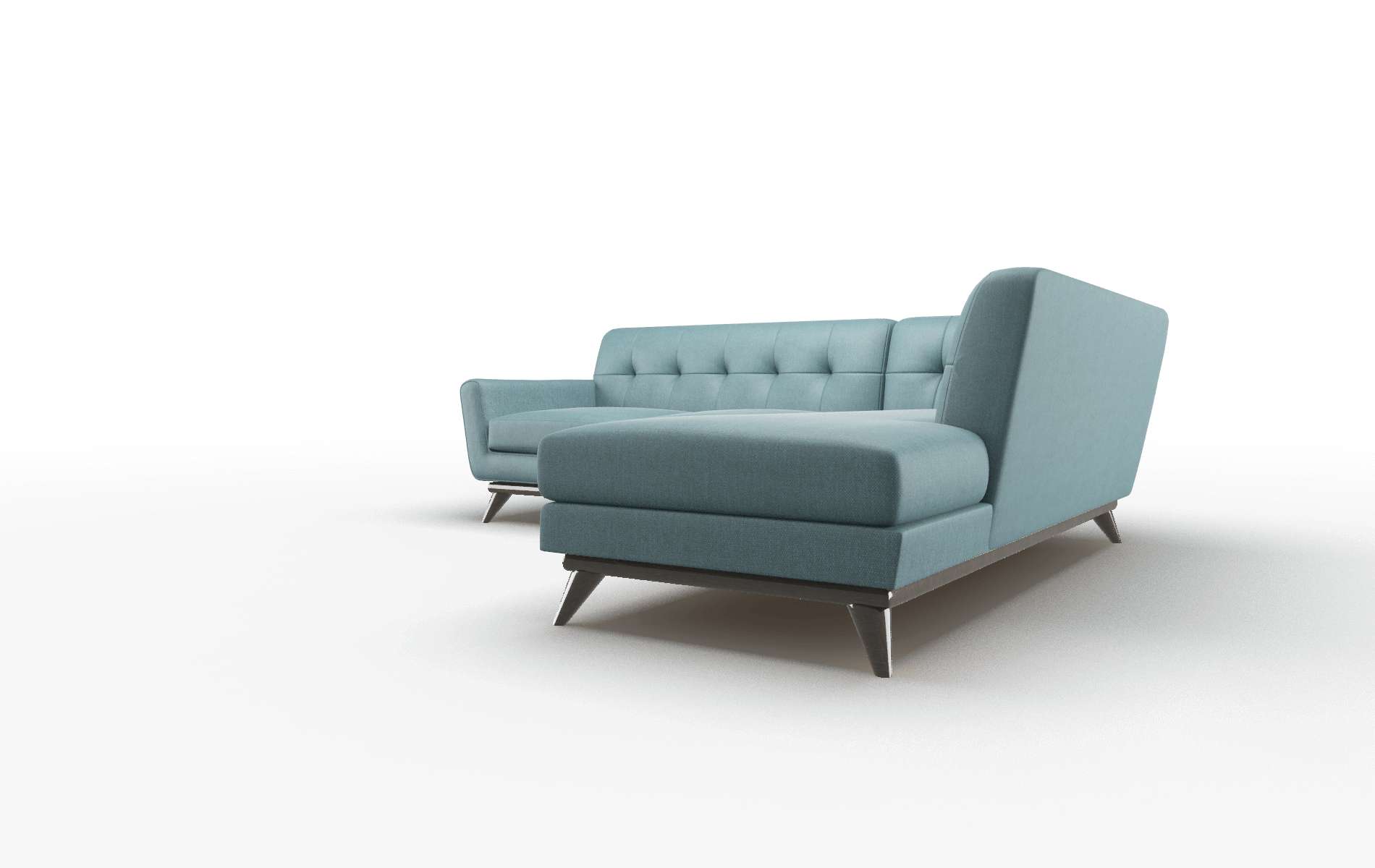 Brussels Rocket Peacock Panel espresso legs 4