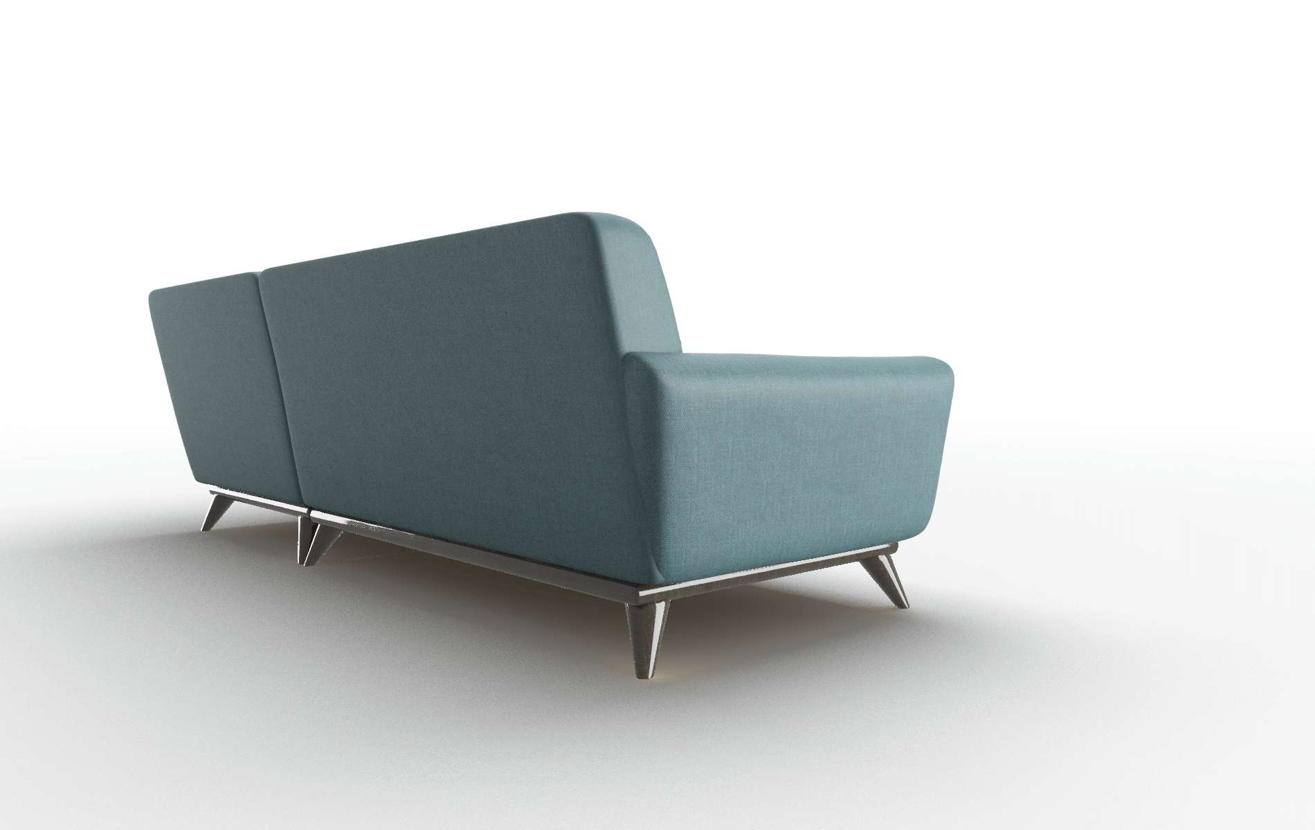 Brussels Rocket Peacock Panel espresso legs 5