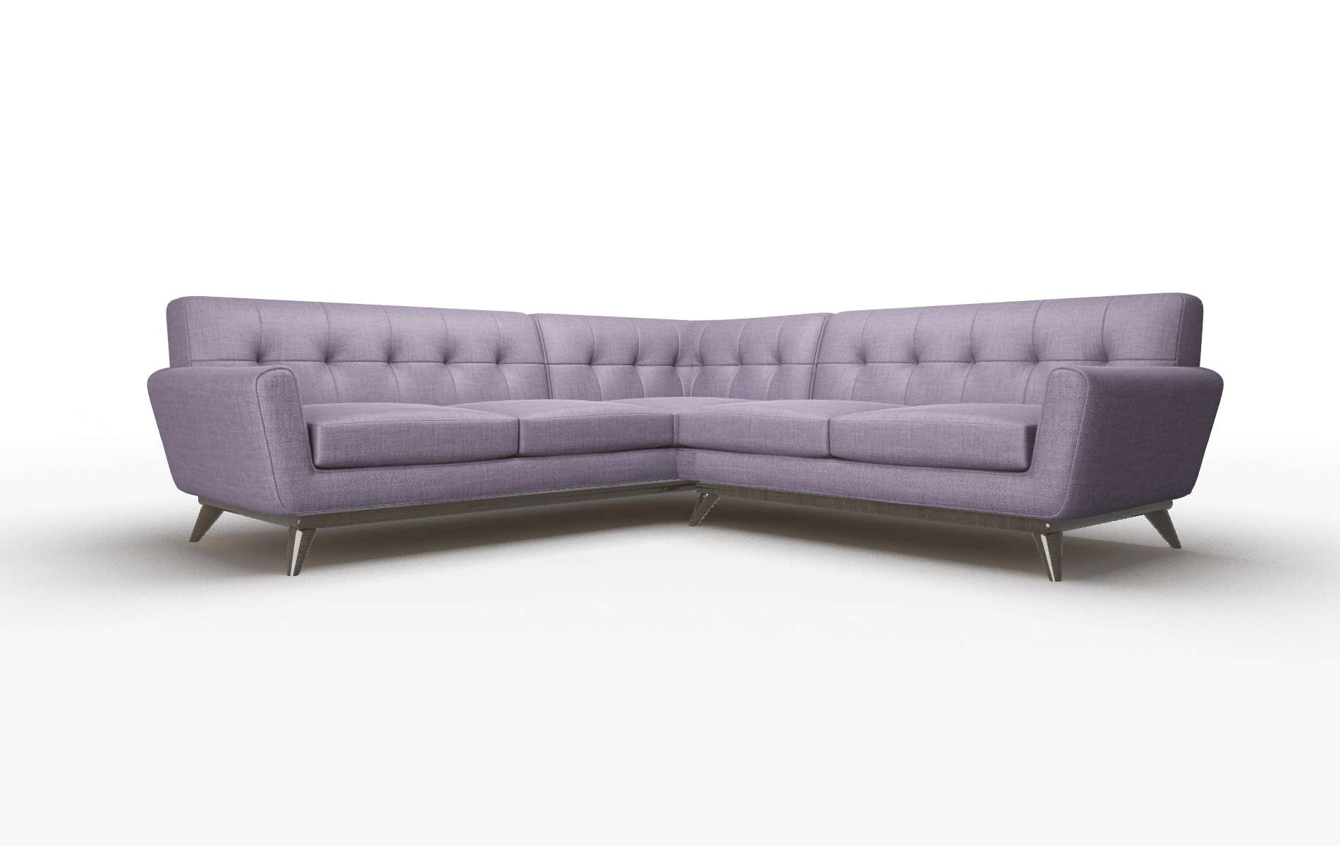 Brussels Tess Blackberry Sectional espresso legs 2