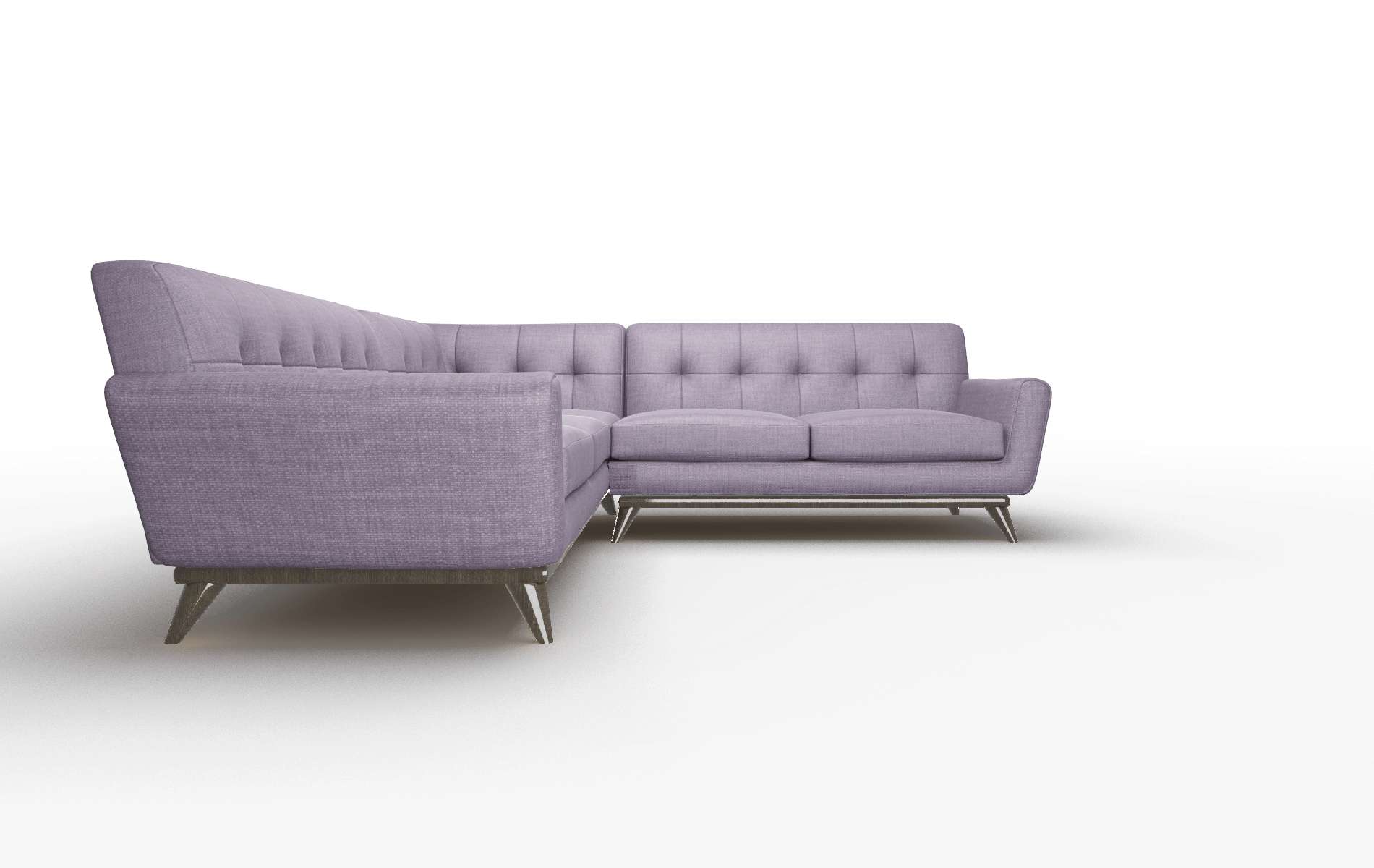 Brussels Tess Blackberry Sectional espresso legs 3