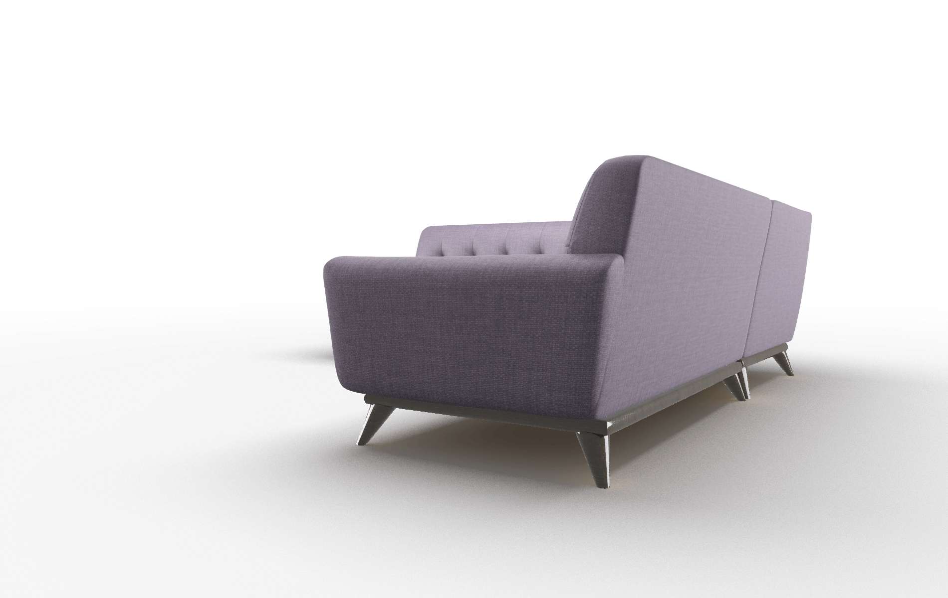 Brussels Tess Blackberry Sectional espresso legs 4