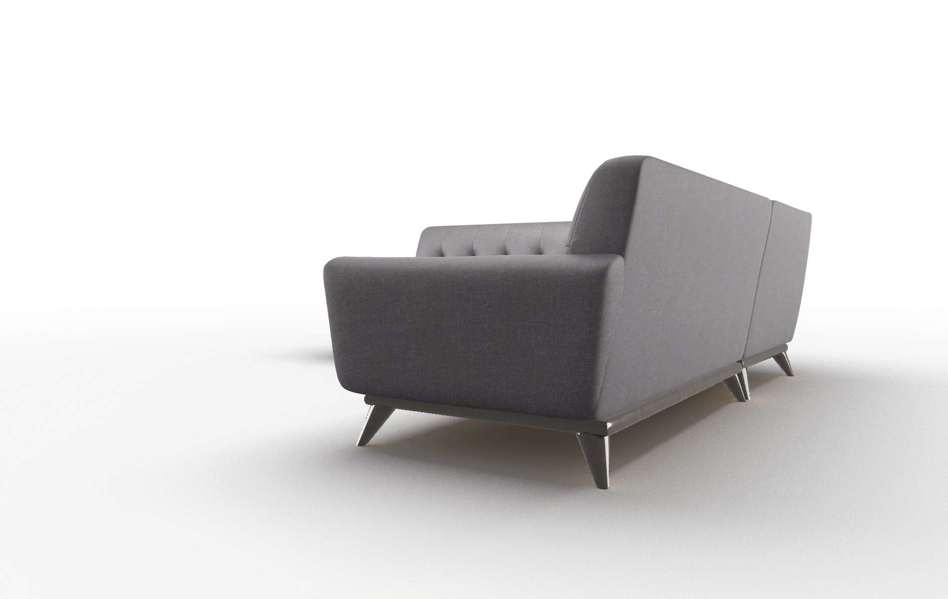 Brussels Venus Onyx Sectional espresso legs 4