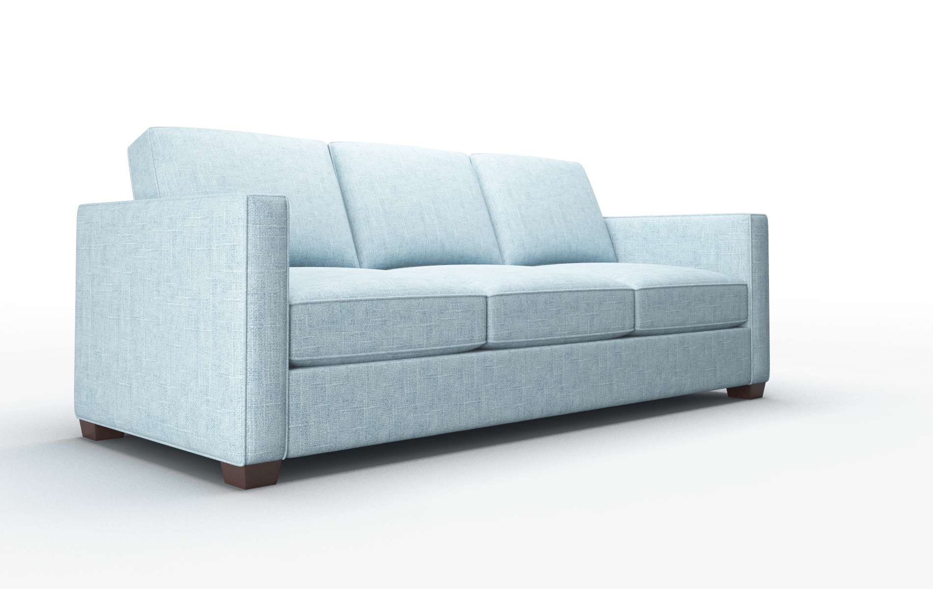 Calgary Atlas Turquoise Sofa espresso legs 2