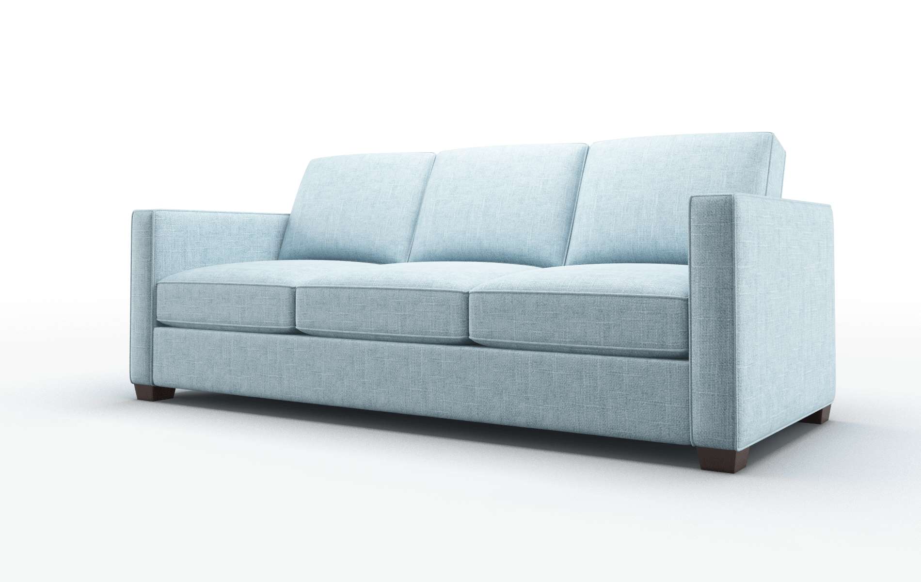 Calgary Atlas Turquoise Sofa espresso legs 4