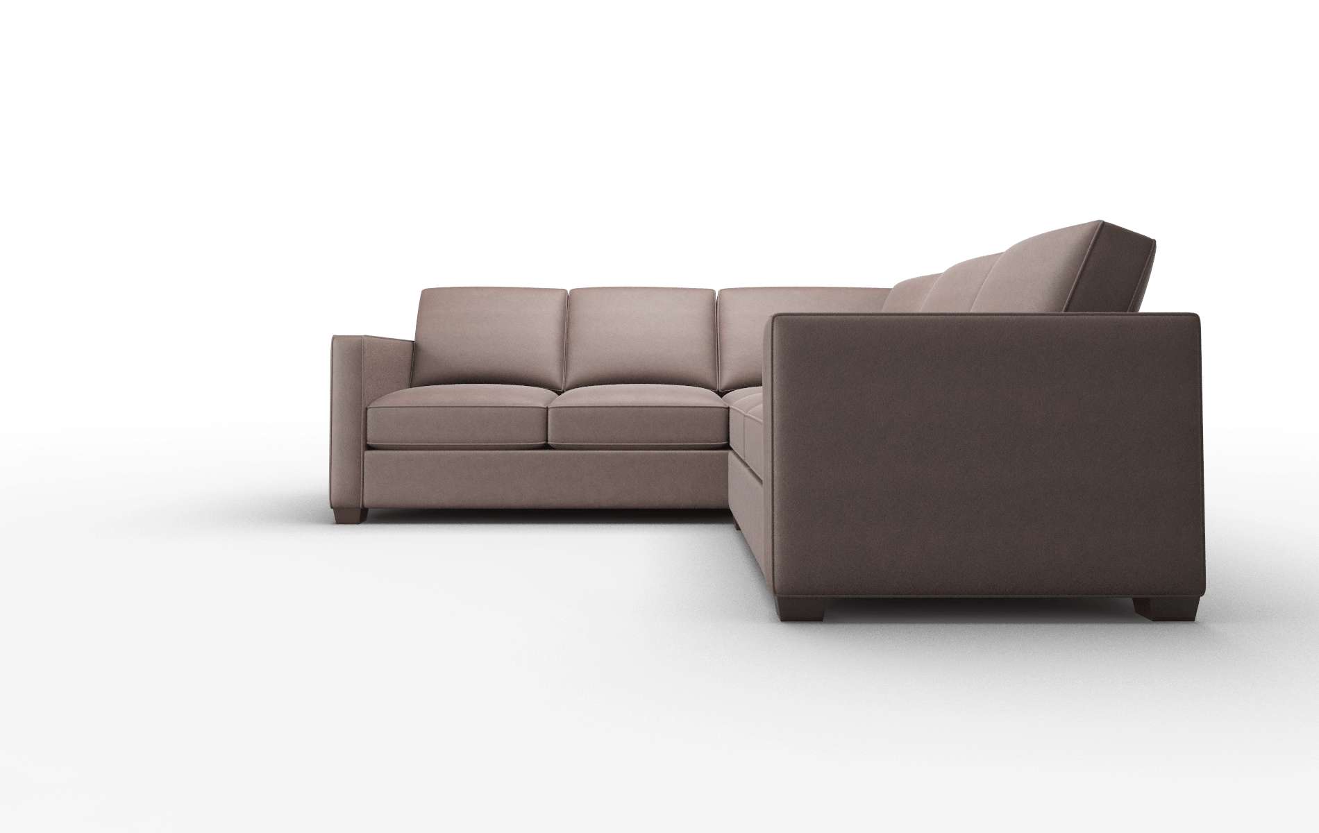 Calgary Bella Espresso Sectional espresso legs 5
