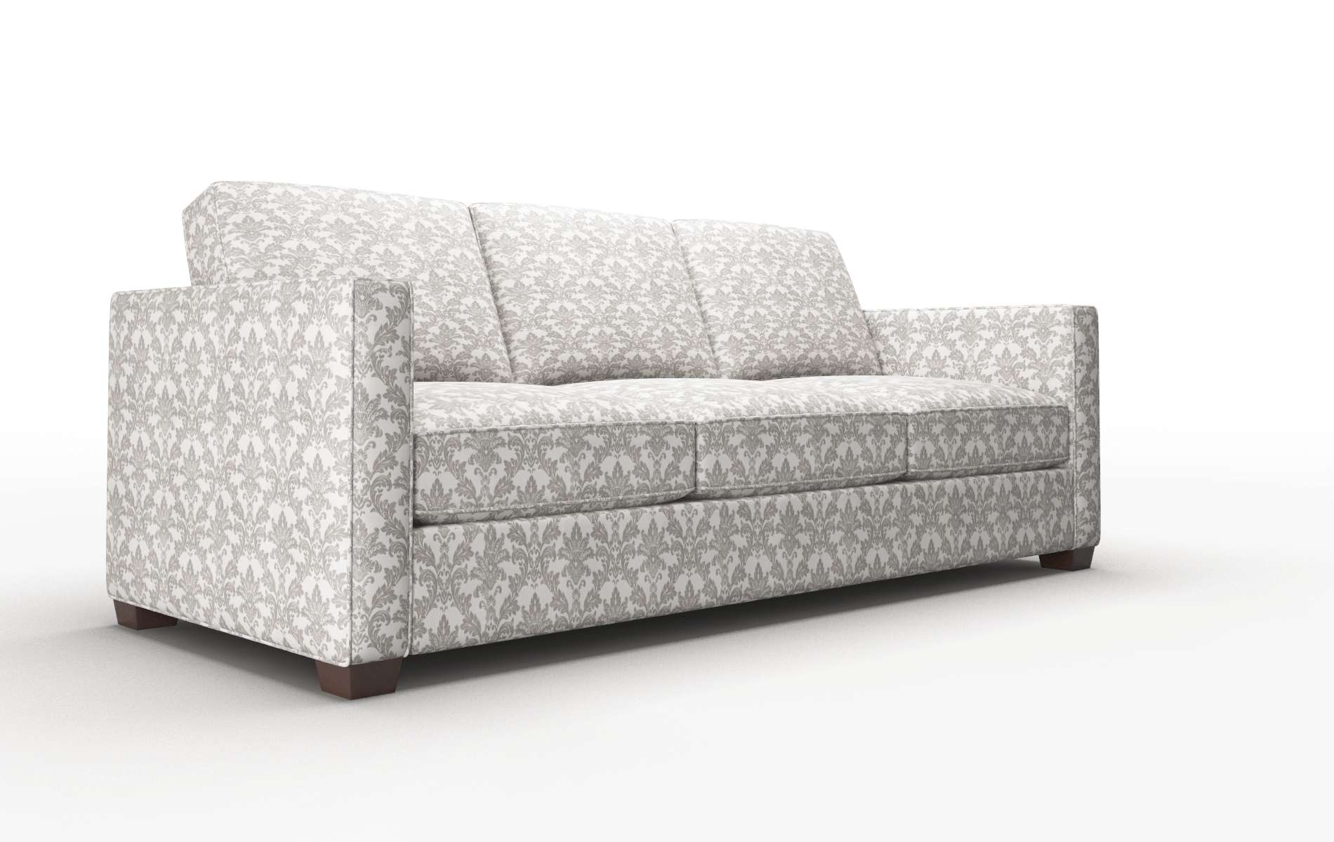 Calgary Bergamo Dove Sofa espresso legs 2