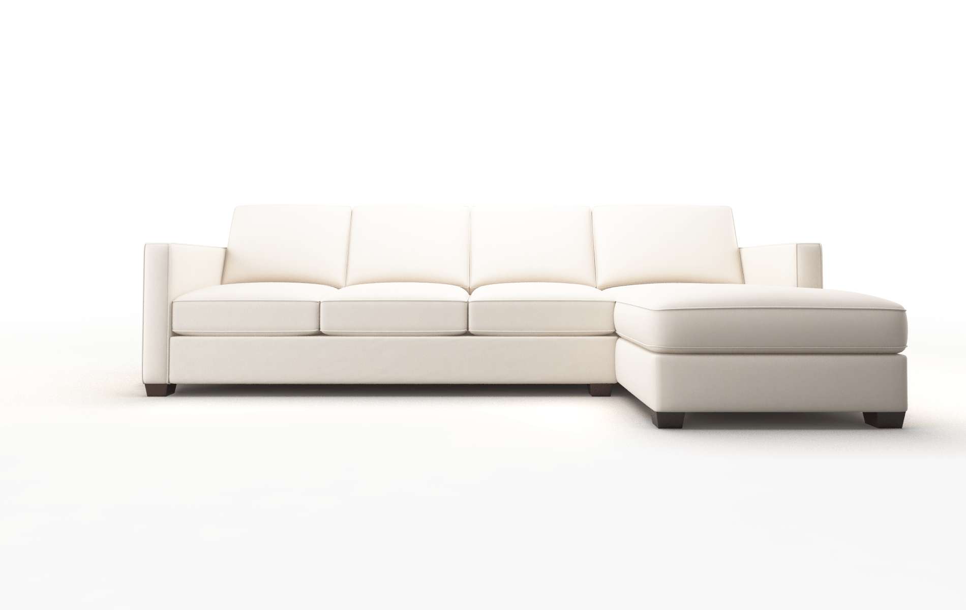 Calgary Blanche Milky Panel espresso legs 1