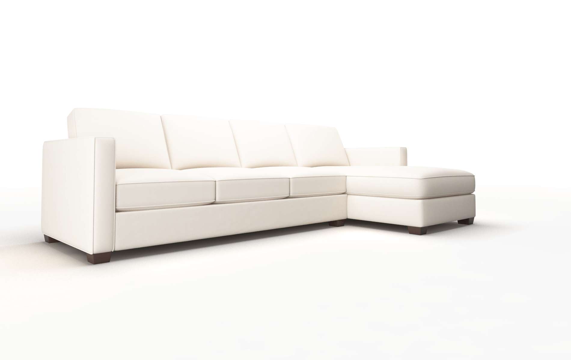 Calgary Blanche Milky Panel espresso legs 2