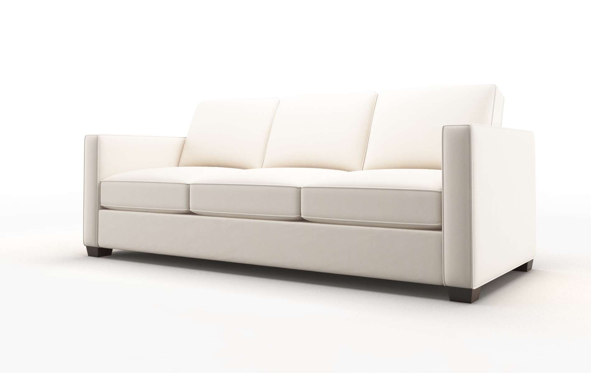 Calgary Blanche Milky Sofa espresso legs 4