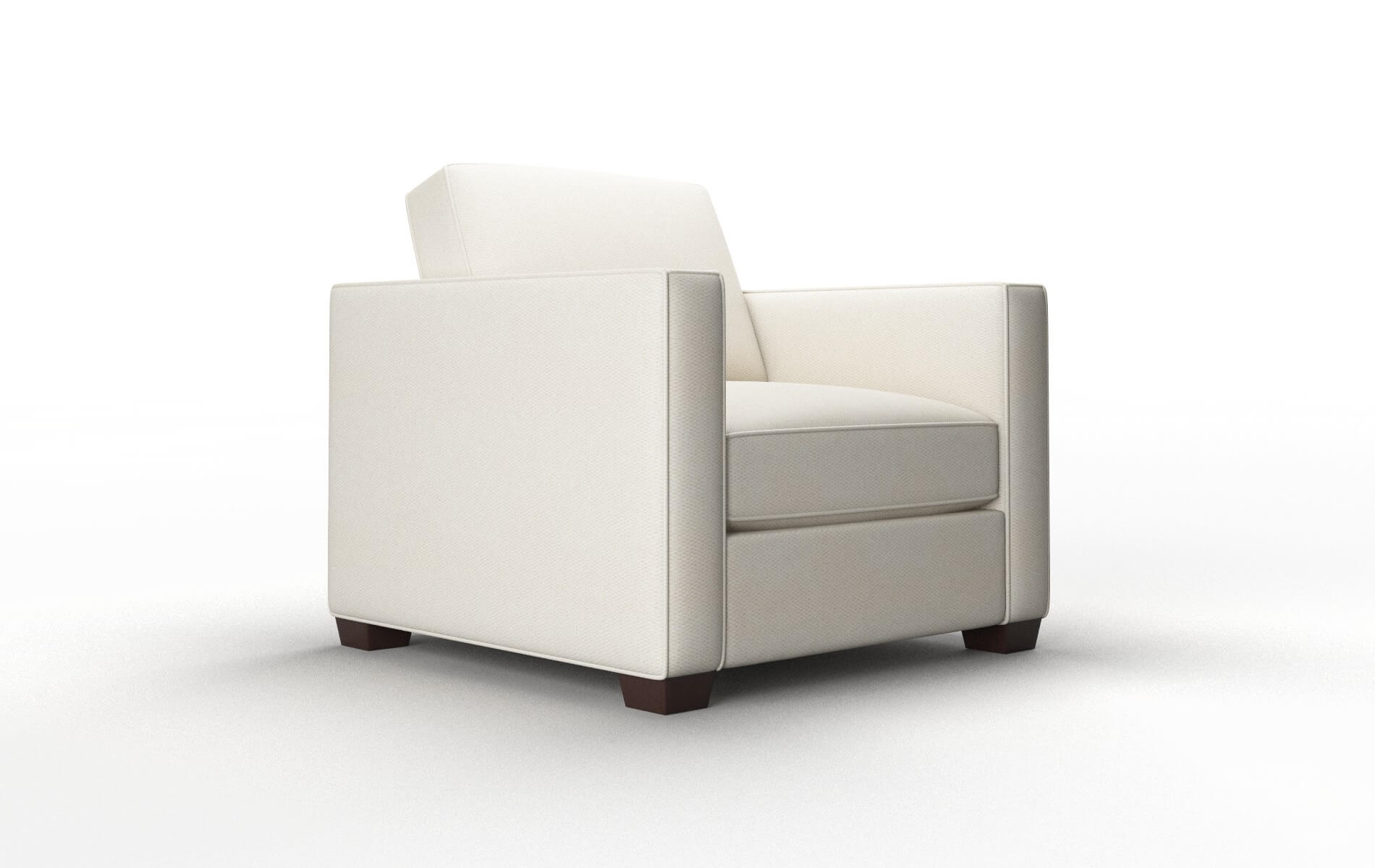 Calgary Bungalow Ivory Chair espresso legs 2