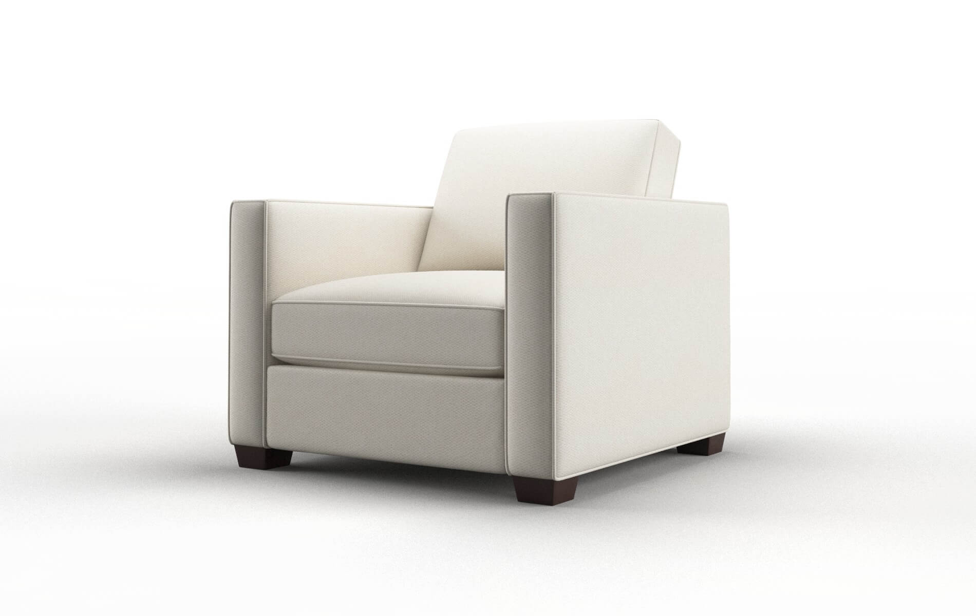 Calgary Bungalow Ivory Chair espresso legs 4