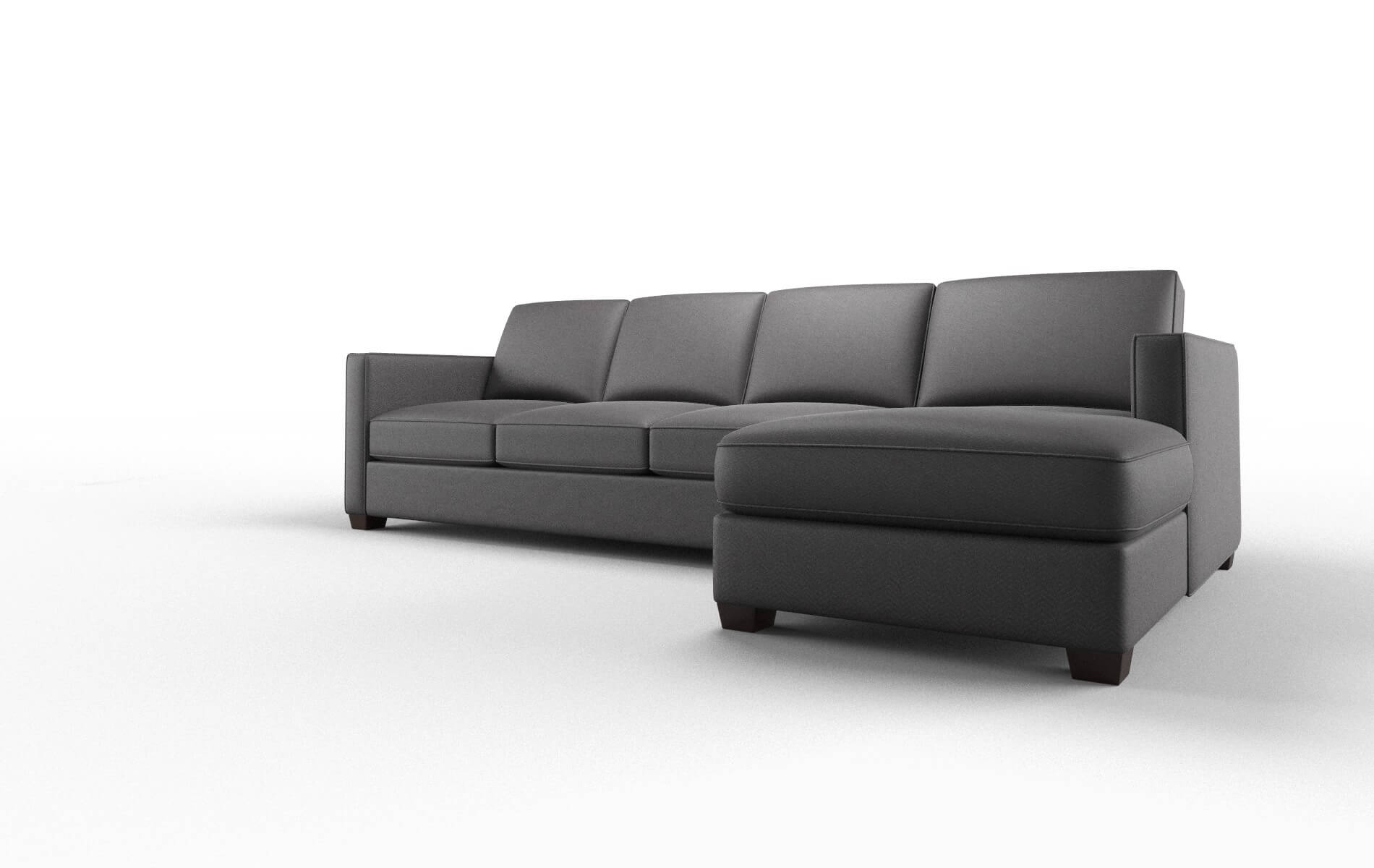 Calgary Catalina Charcoal Panel espresso legs 4