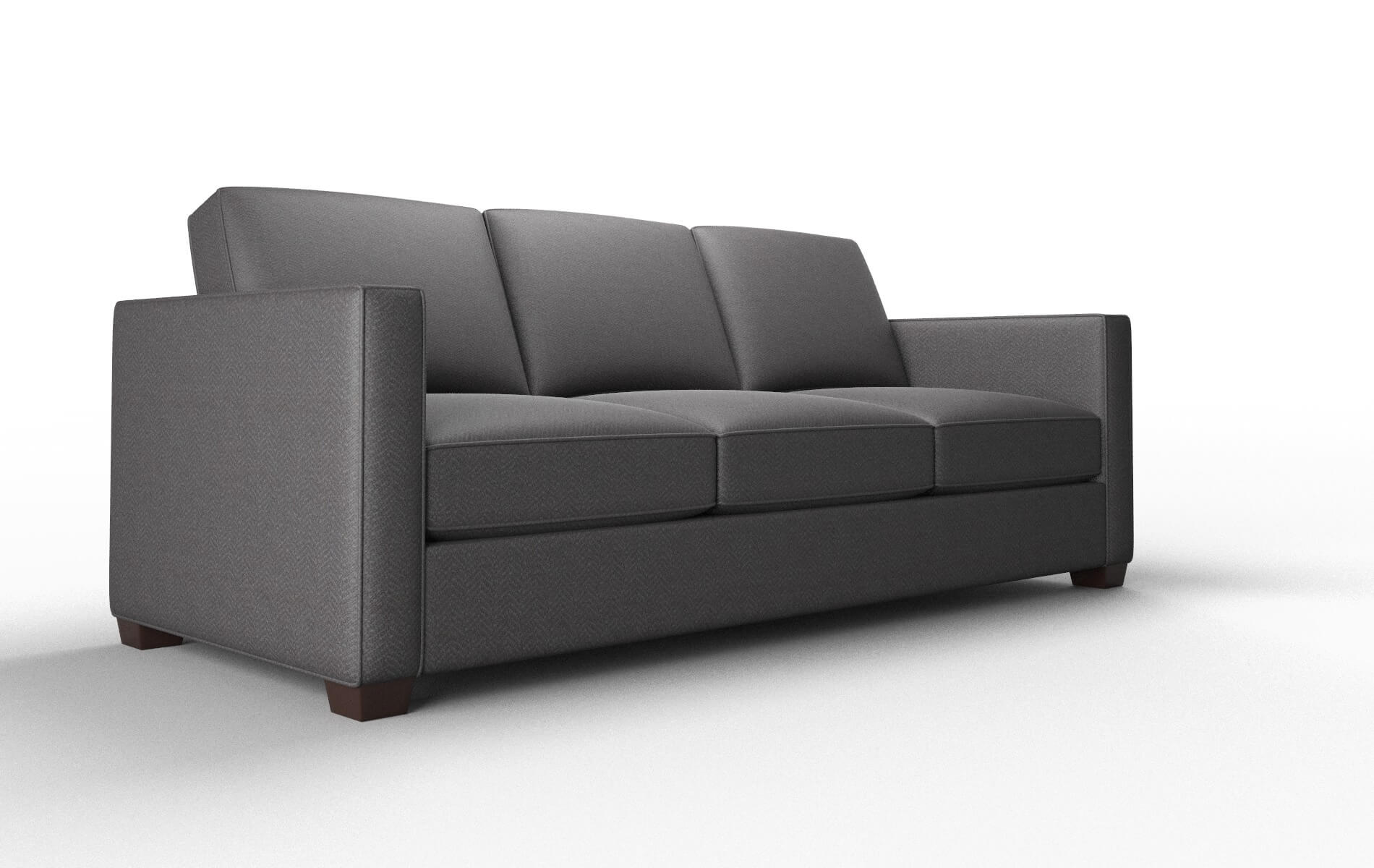 Calgary Catalina Charcoal Sofa espresso legs 2