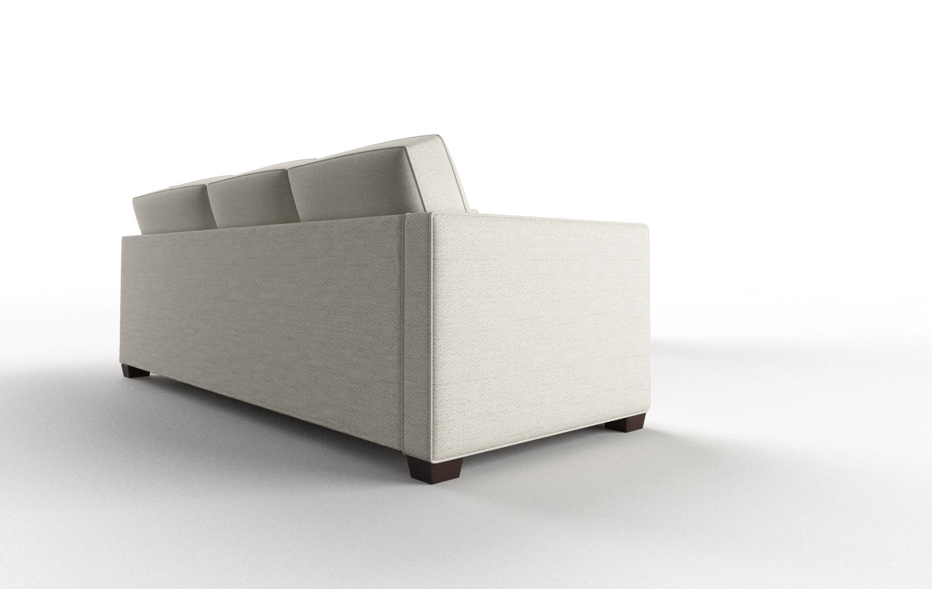 Calgary Catalina Linen Sectional espresso legs 3