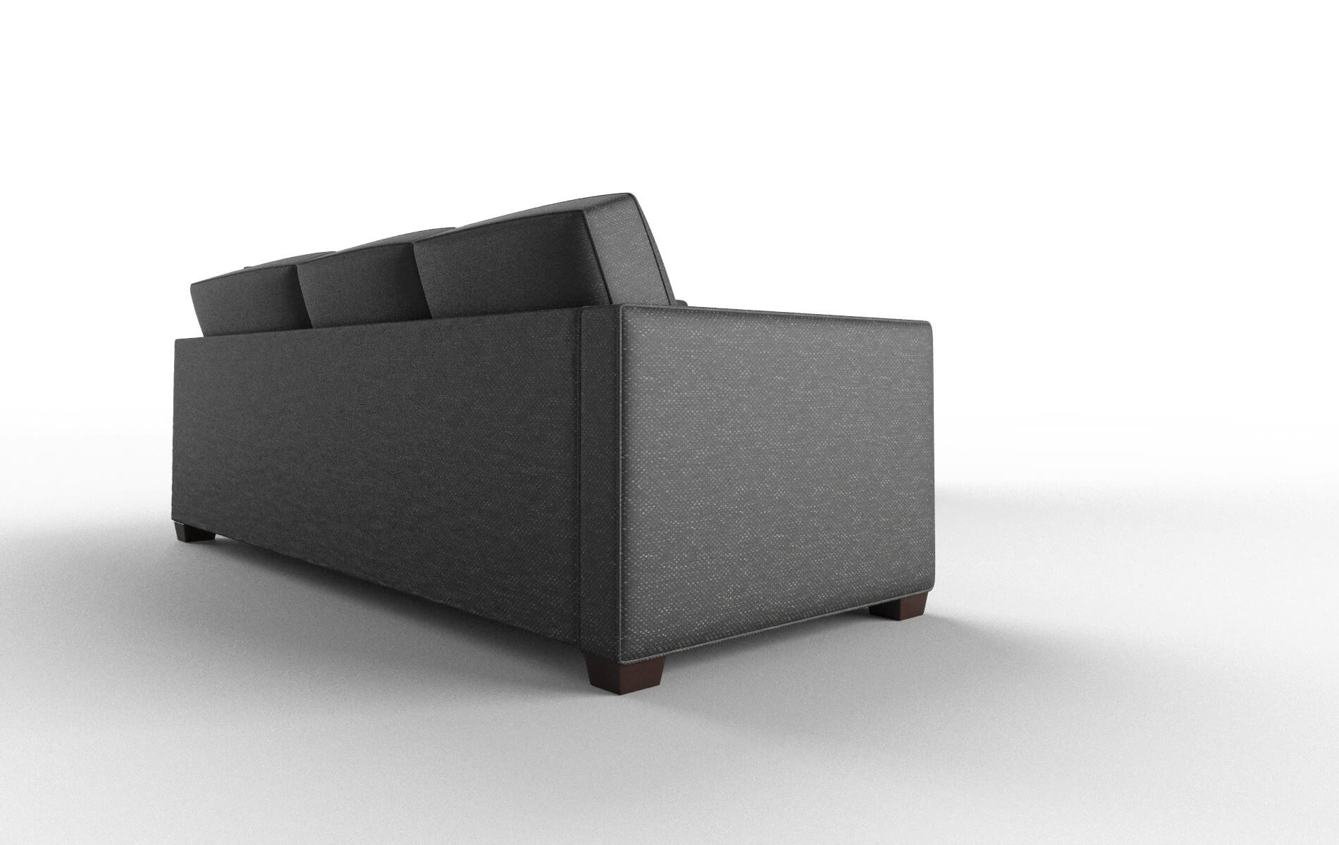Calgary Chance Denim Sectional espresso legs 3
