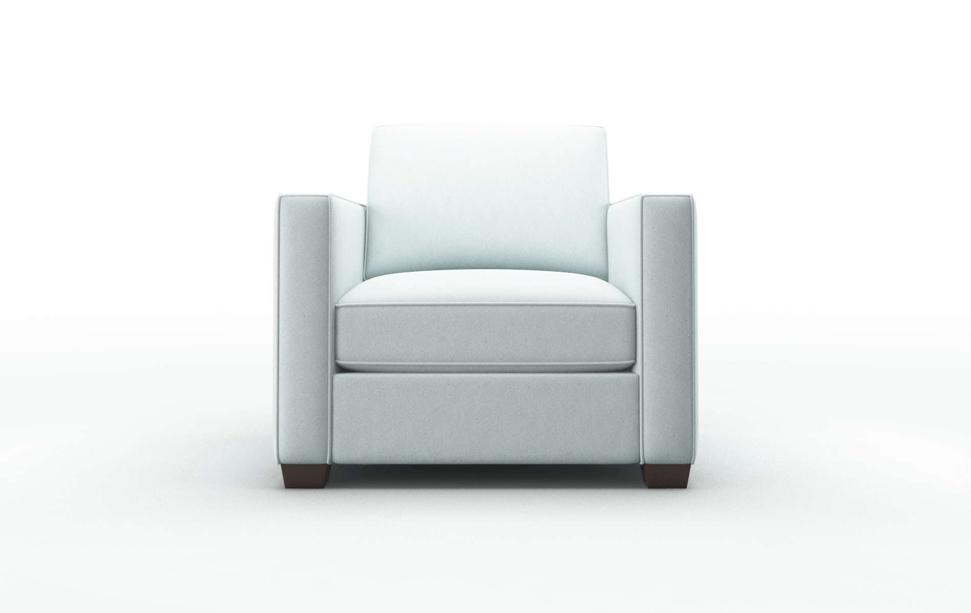 Calgary Clyde Cornflower Chair espresso legs 1