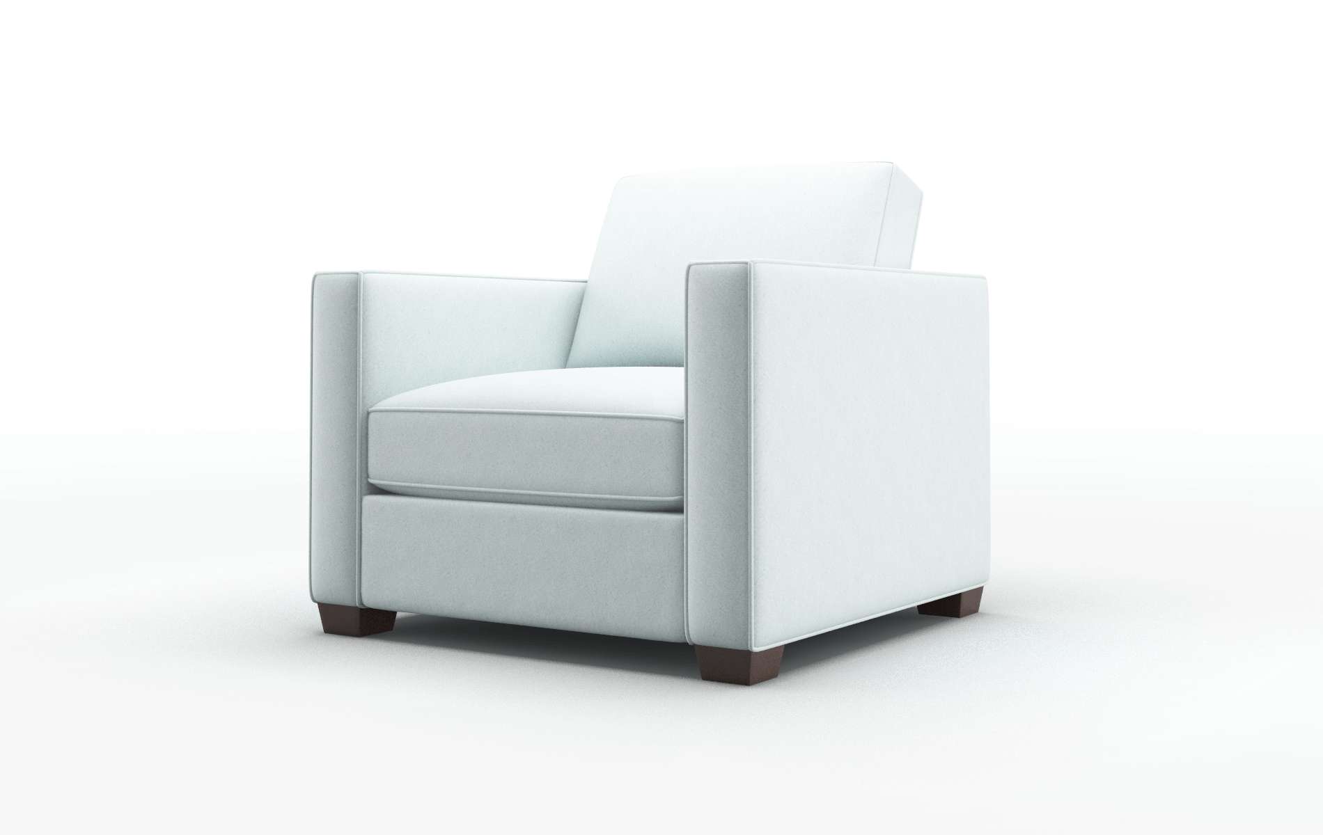 Calgary Clyde Cornflower Chair espresso legs 4