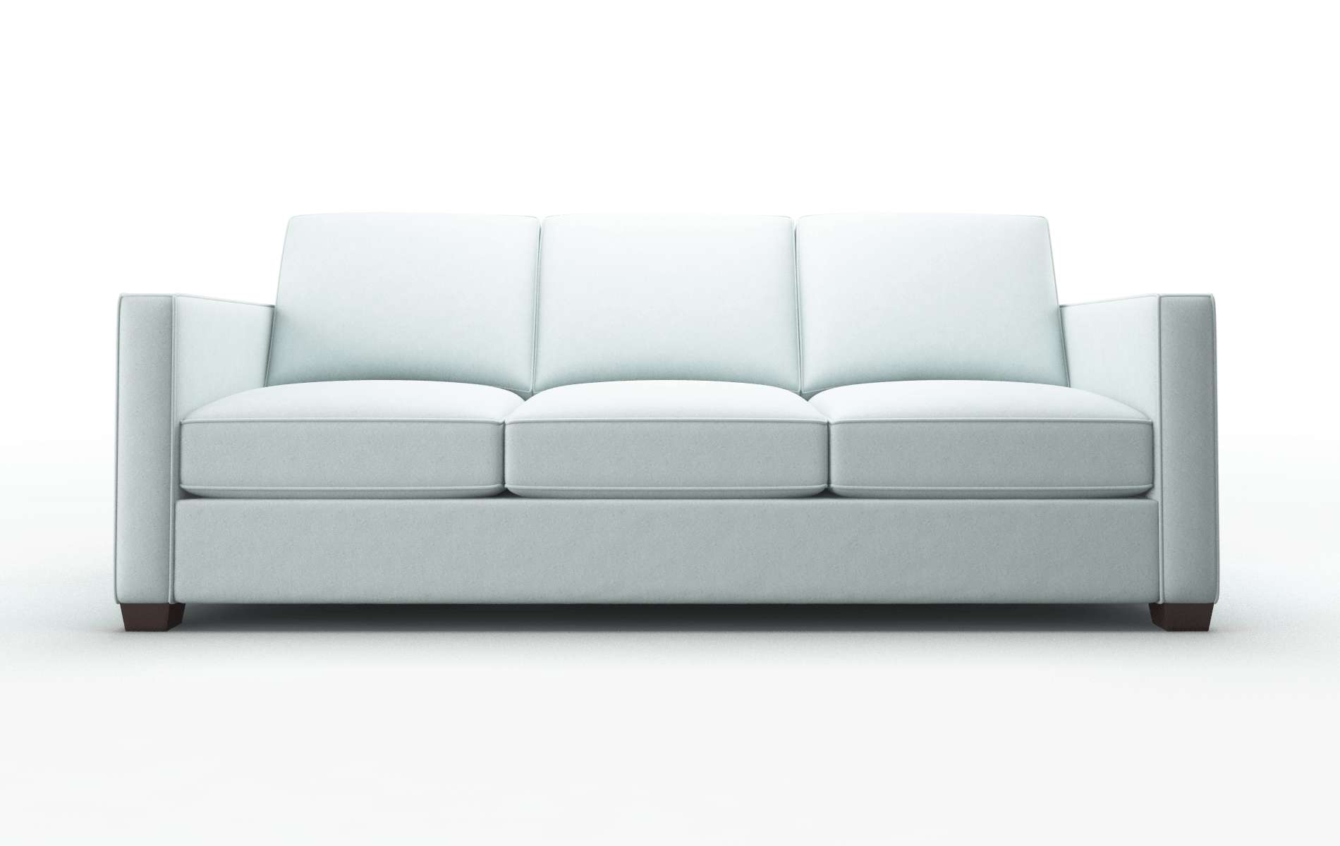 Calgary Clyde Cornflower Sofa espresso legs 1