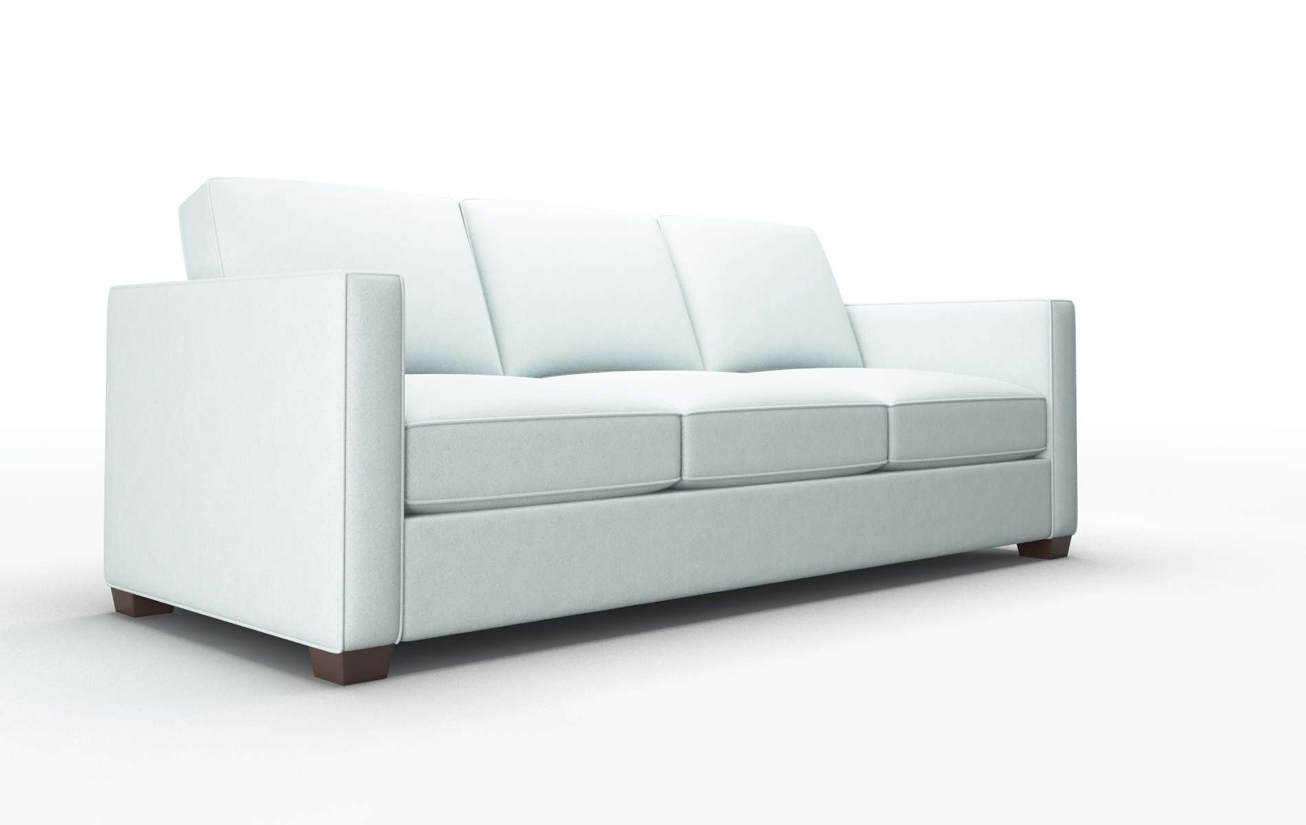 Calgary Clyde Cornflower Sofa espresso legs 2
