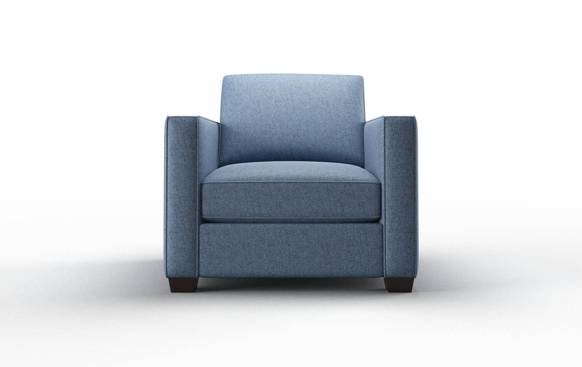 Calgary Clyde Deep_ocean Chair espresso legs 1