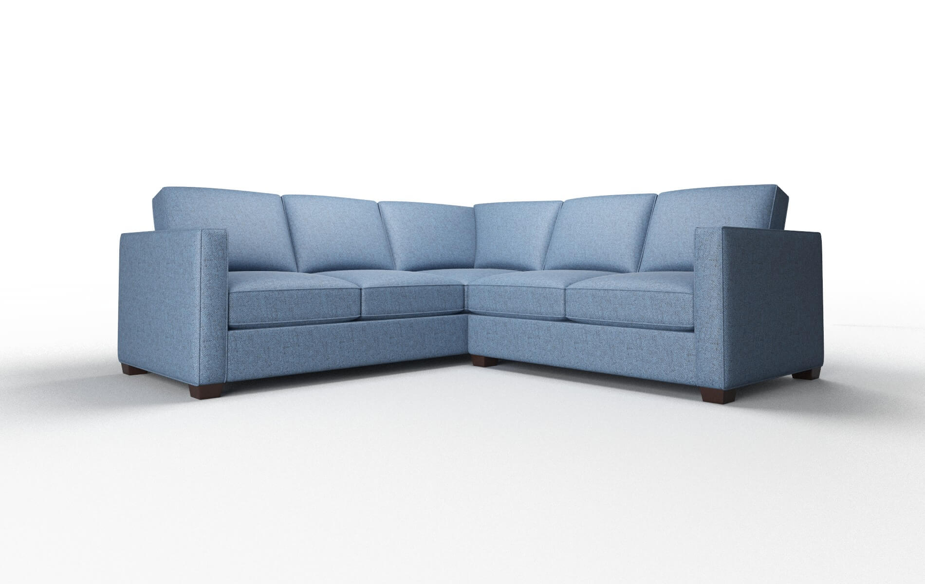 Calgary Clyde Deep_ocean Sectional espresso legs 1