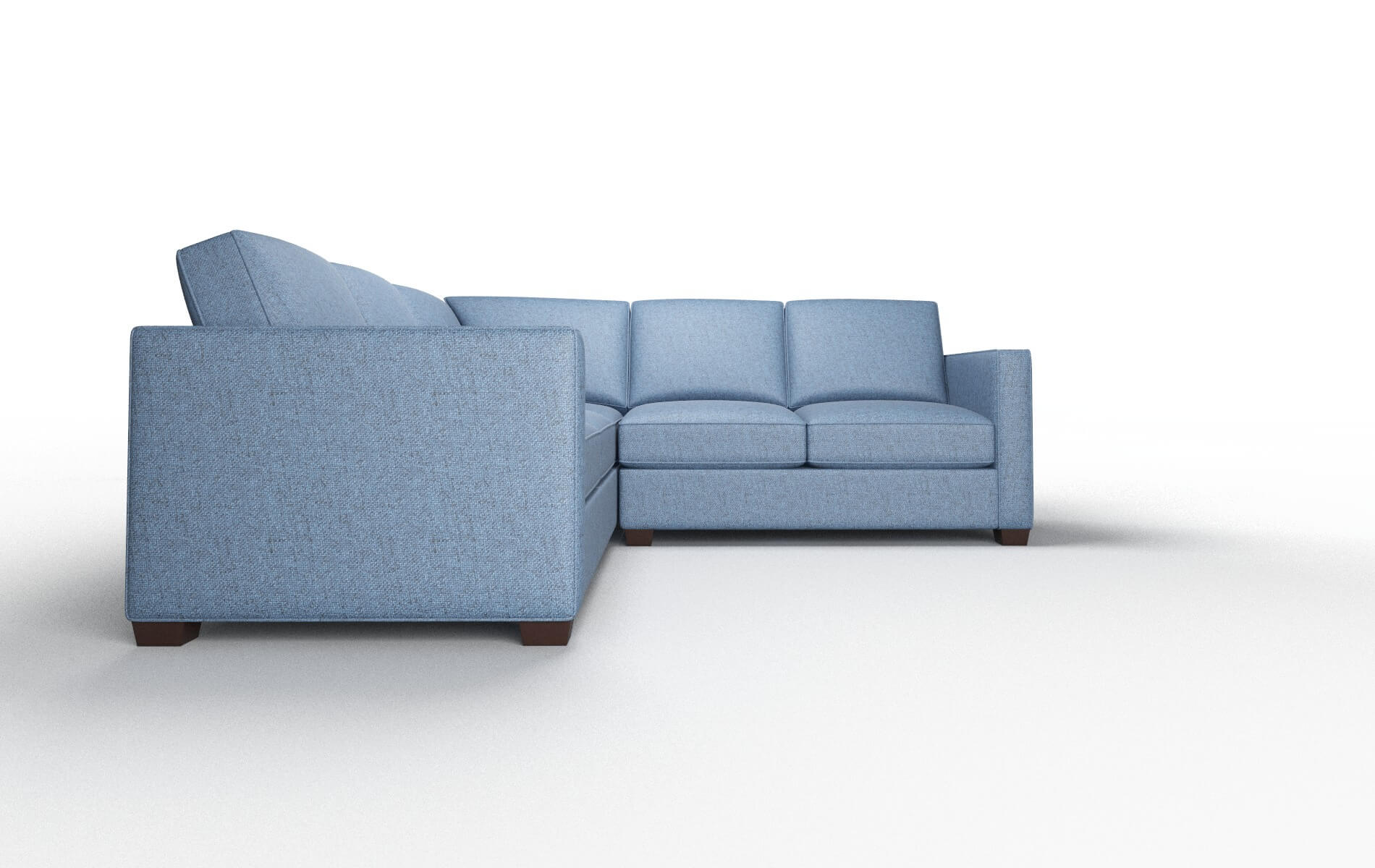 Calgary Clyde Deep_ocean Sectional espresso legs 2