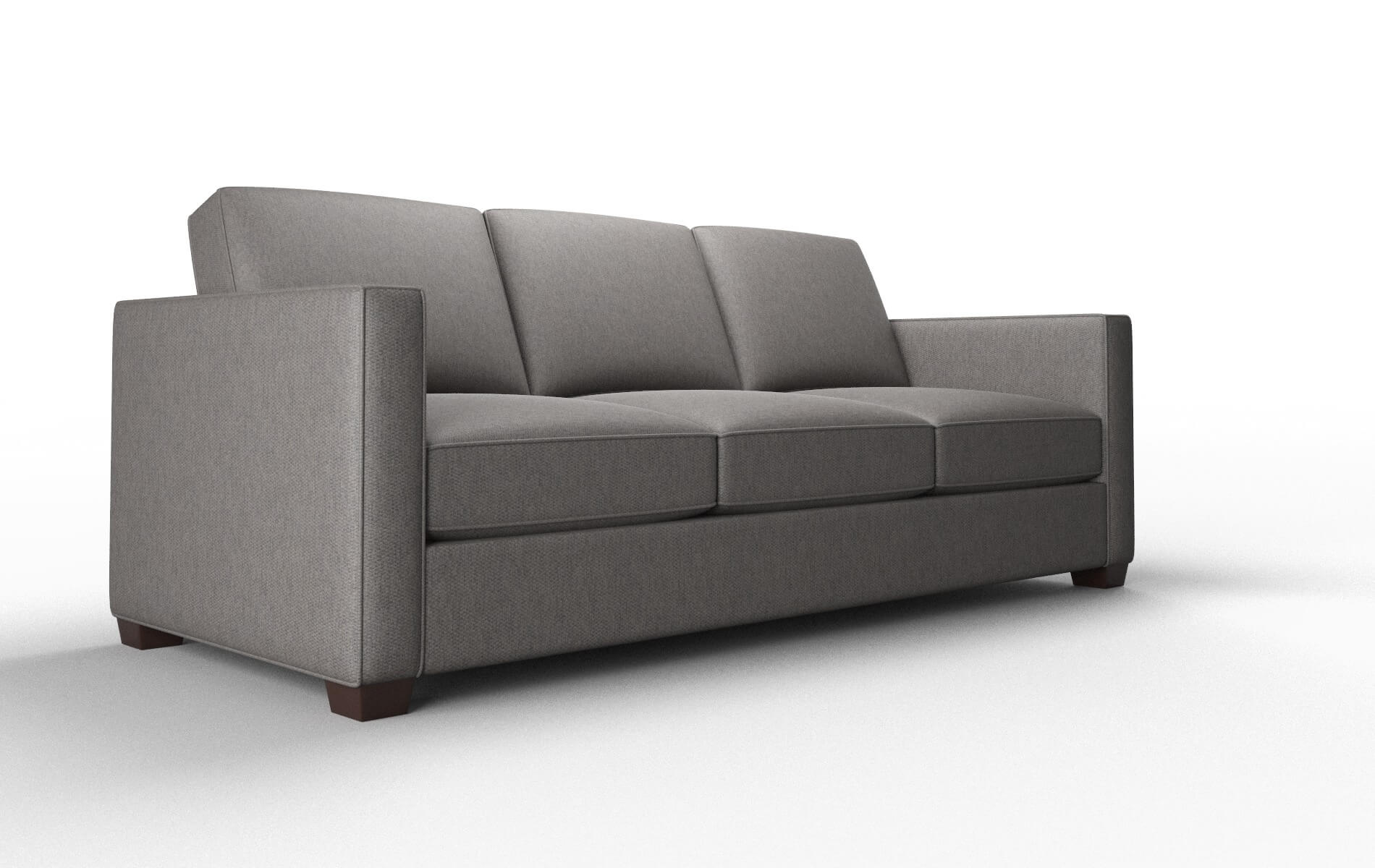 Calgary Cosmo Charcoal Sofa espresso legs 2