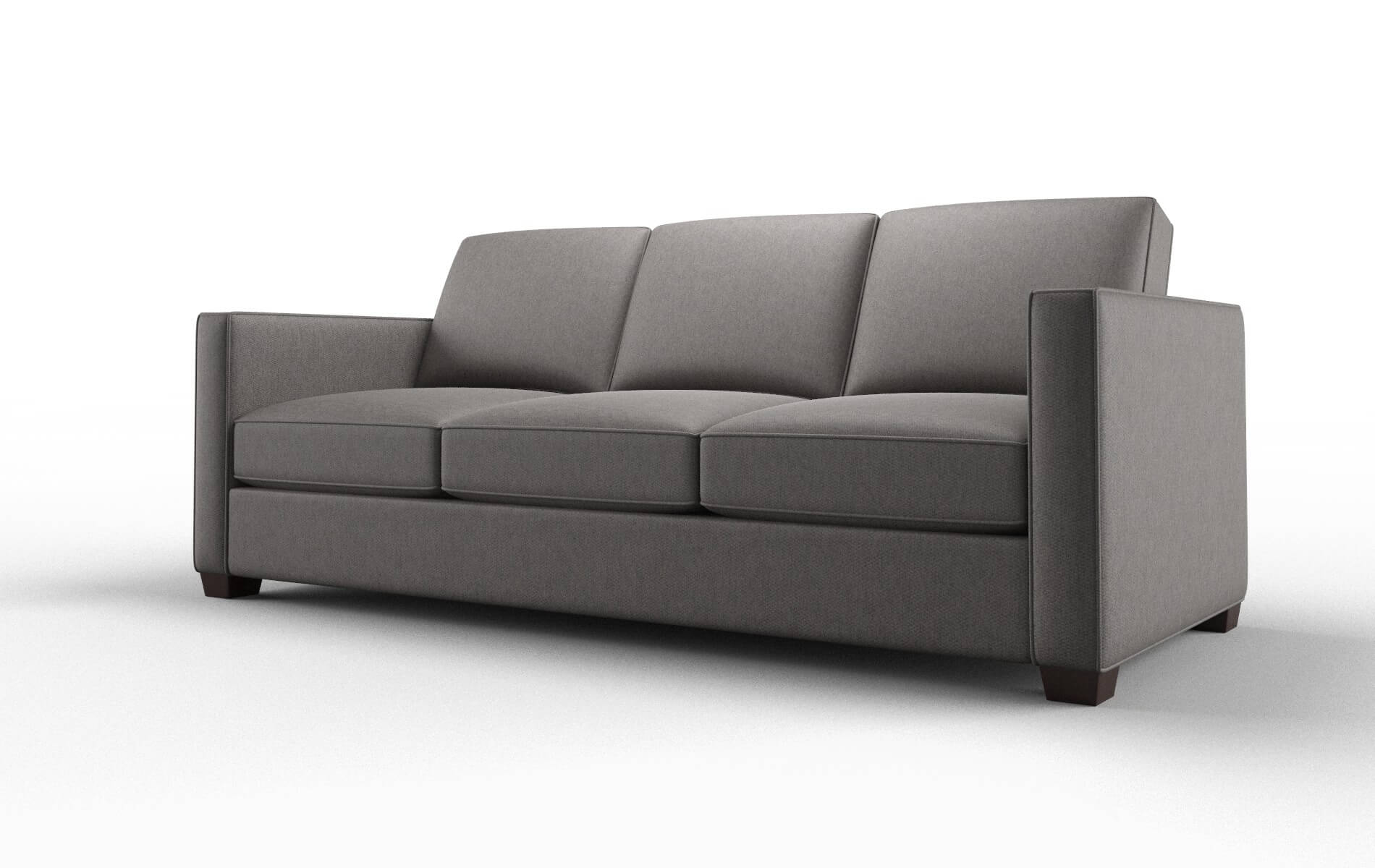 Calgary Cosmo Charcoal Sofa espresso legs 4