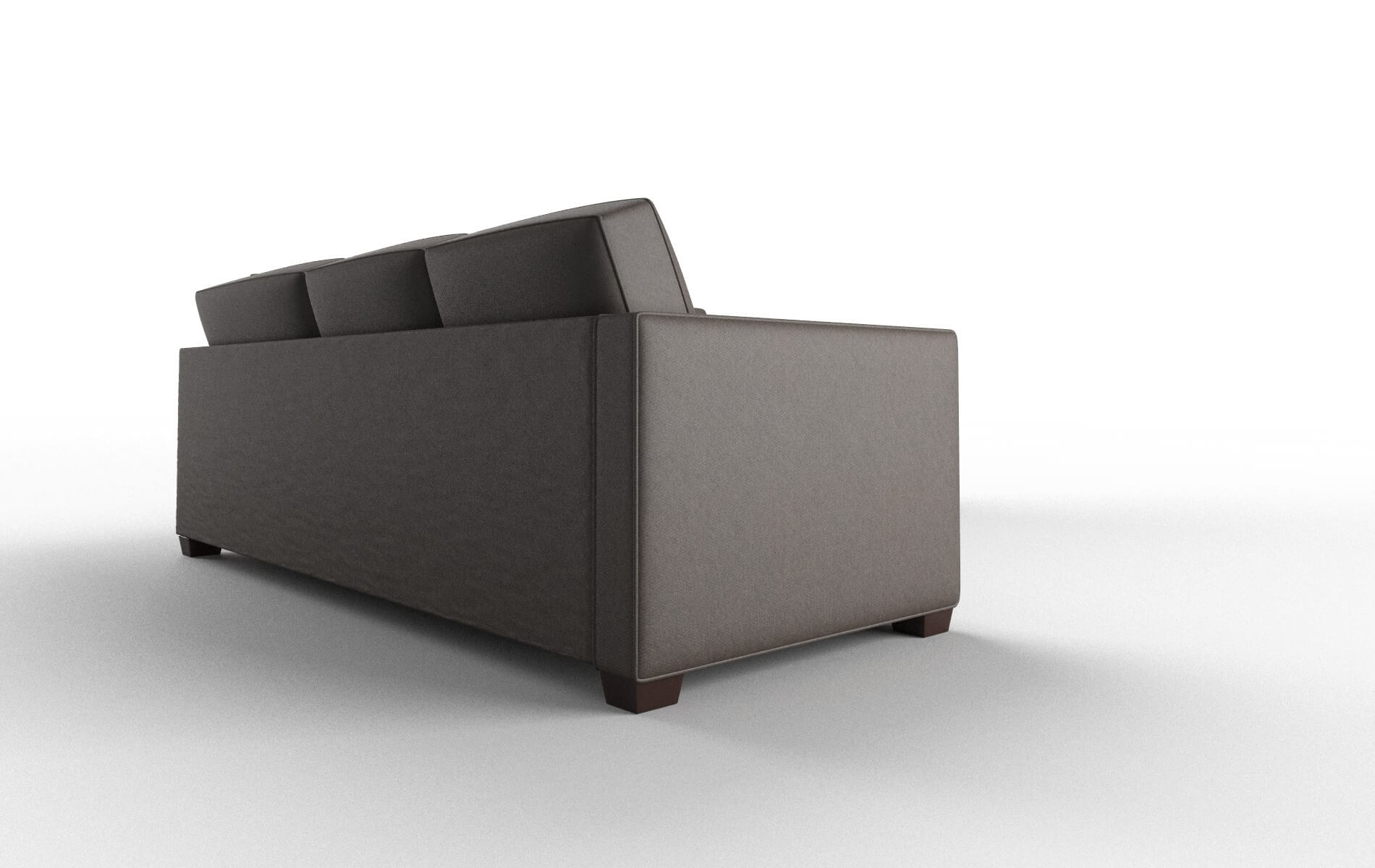 Calgary Cosmo Chocolate Sectional espresso legs 3
