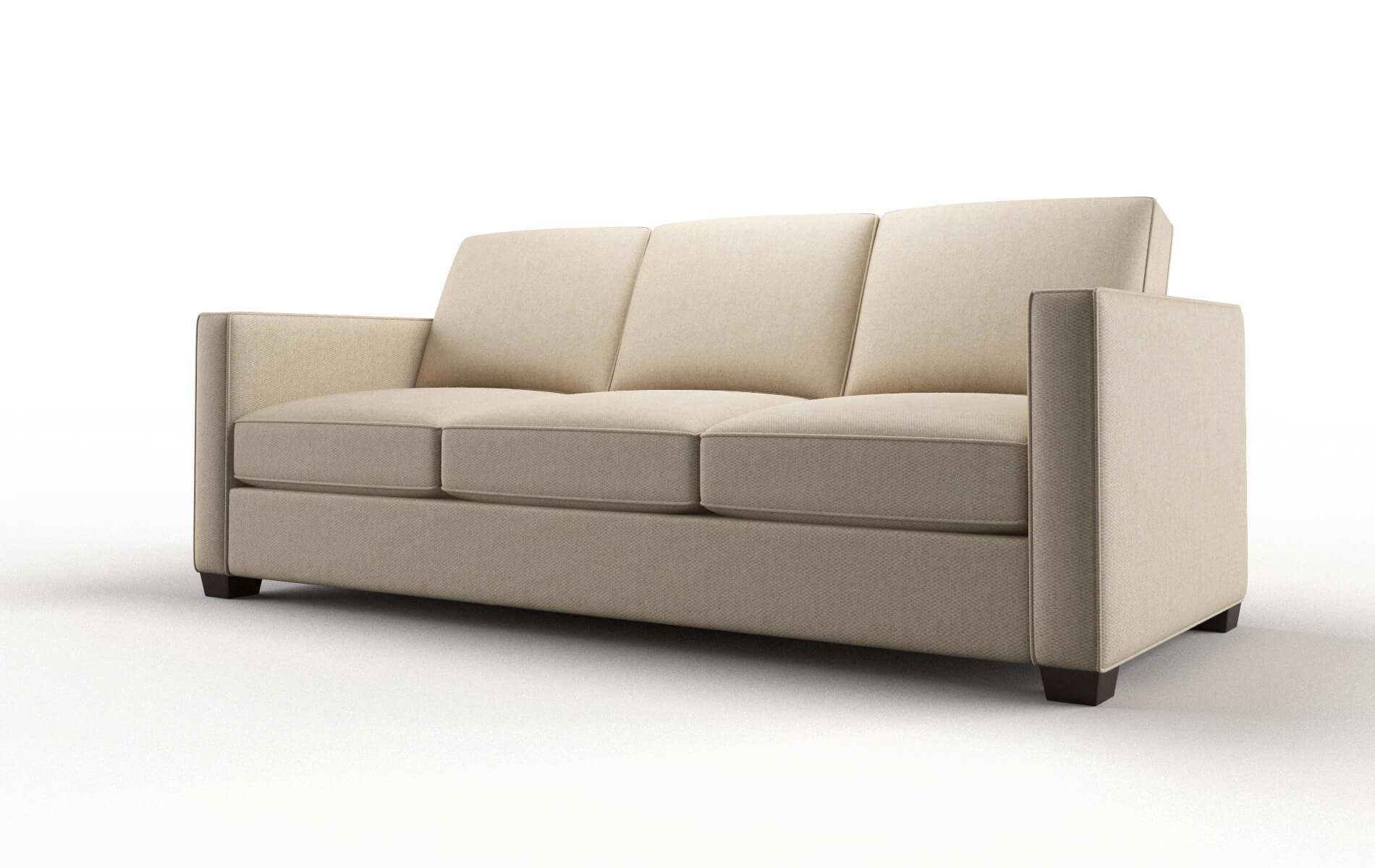 Calgary Cosmo Fawn Sofa espresso legs 4