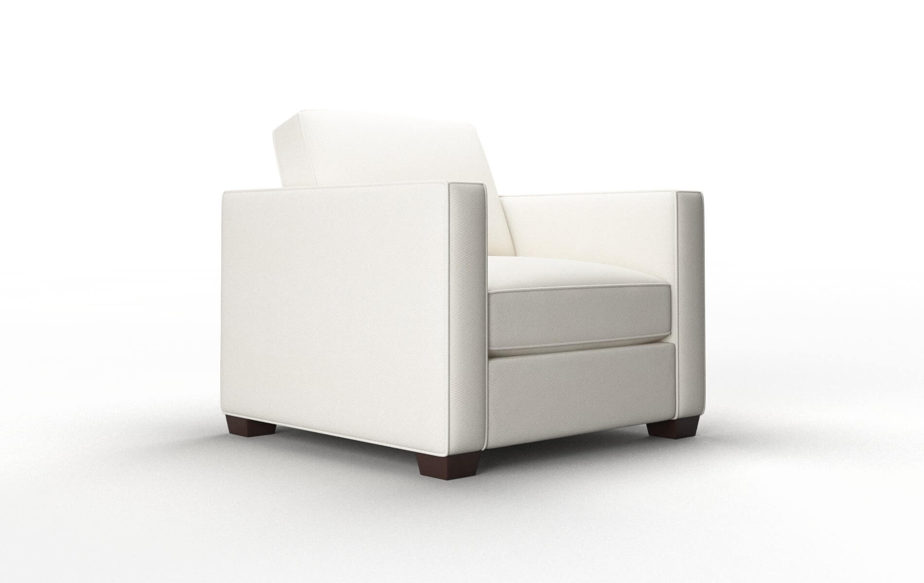 Calgary Cosmo Ivory Chair espresso legs 2