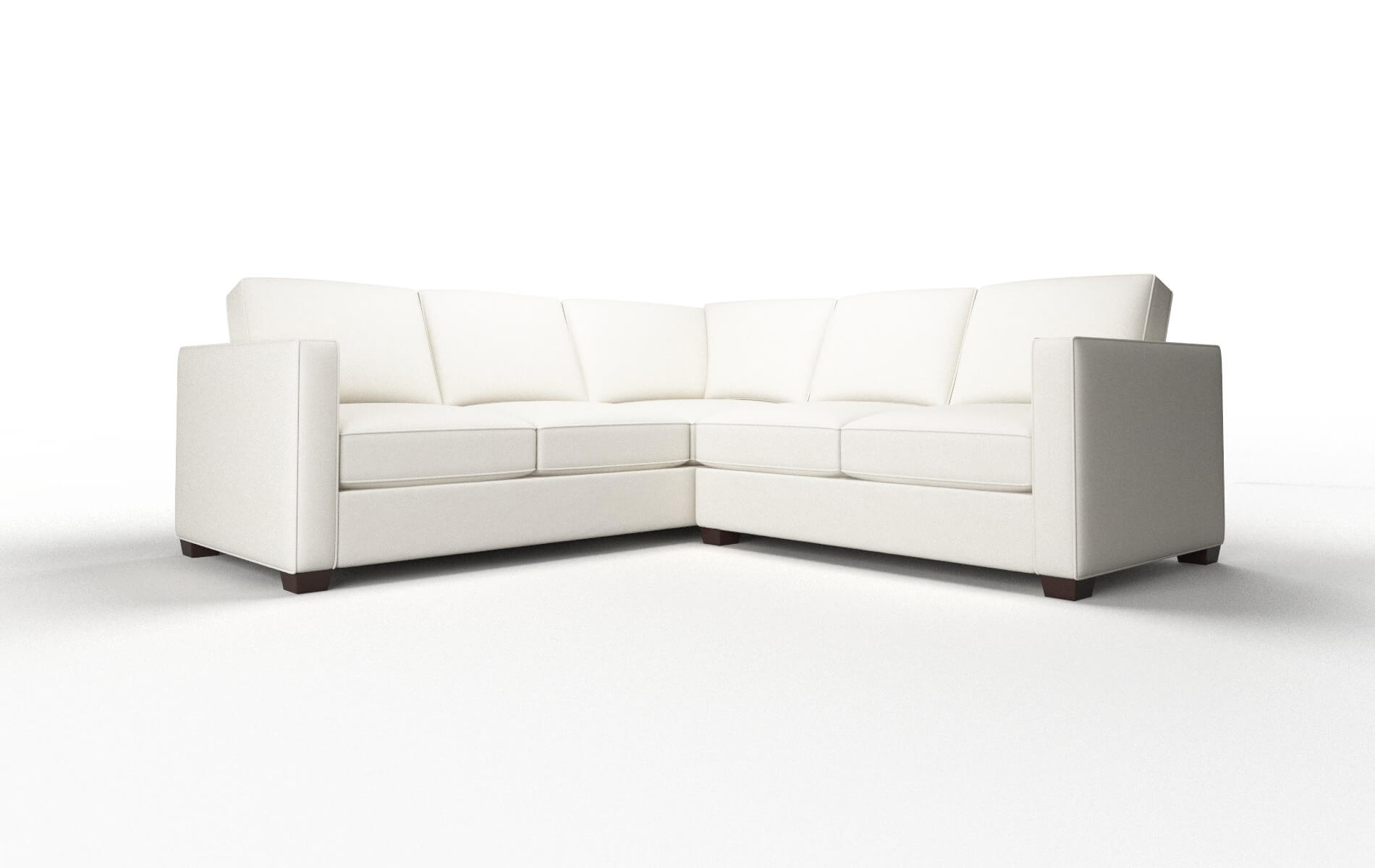 Calgary Cosmo ivory Sectional Espresso Legs  1