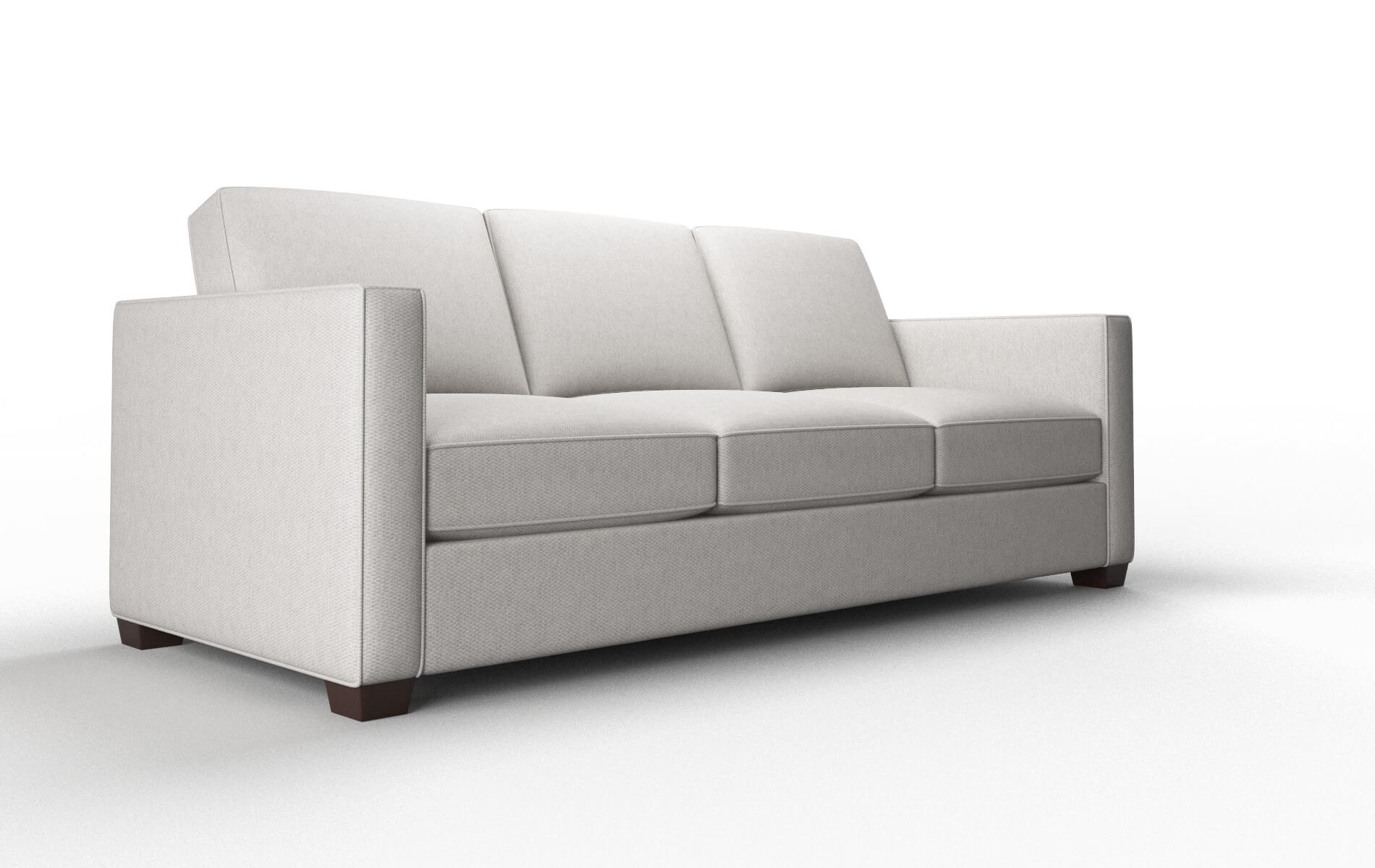 Calgary Cosmo Silver Sofa espresso legs 2