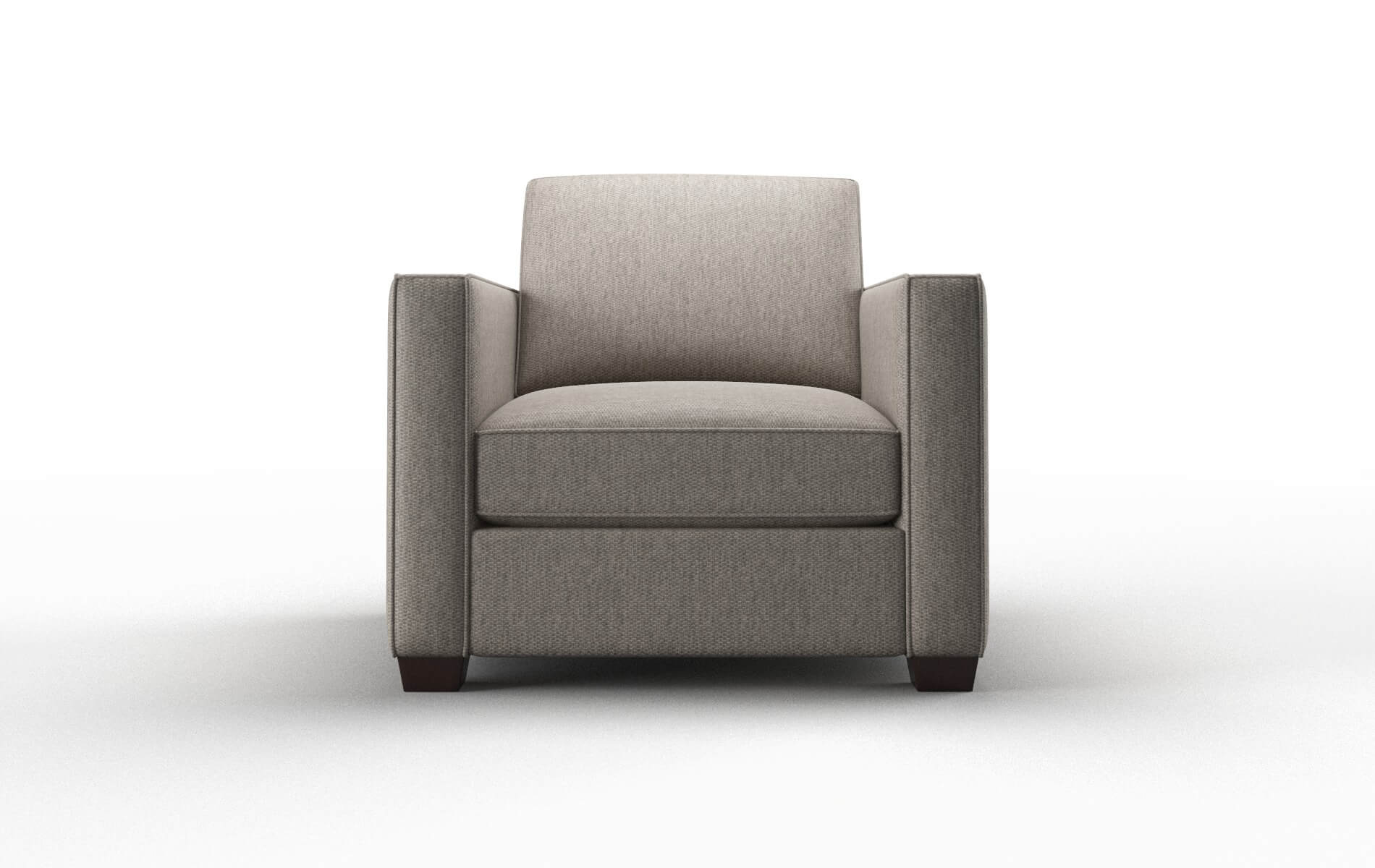 Calgary Cosmo Taupe Chair espresso legs 1