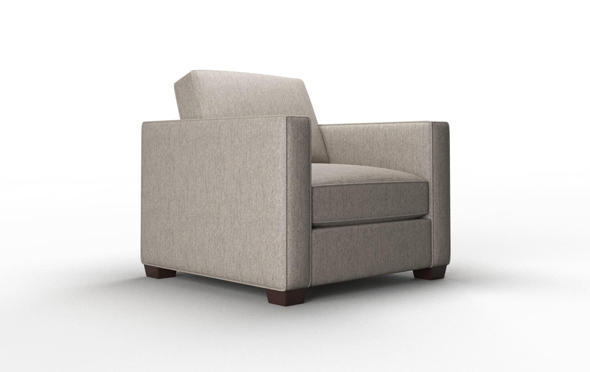 Calgary Cosmo Taupe Chair espresso legs 2