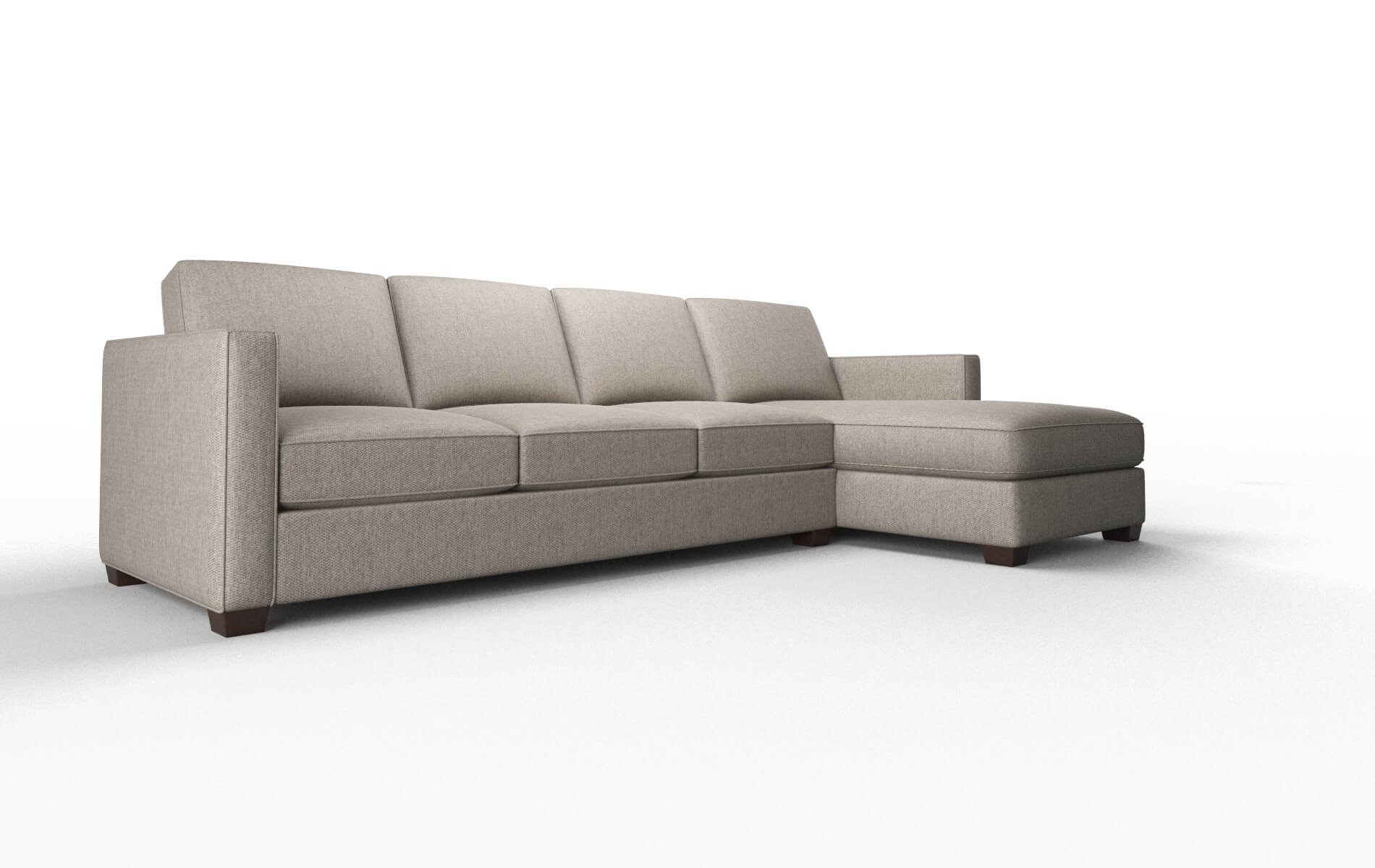 Calgary Cosmo Taupe Panel espresso legs 2