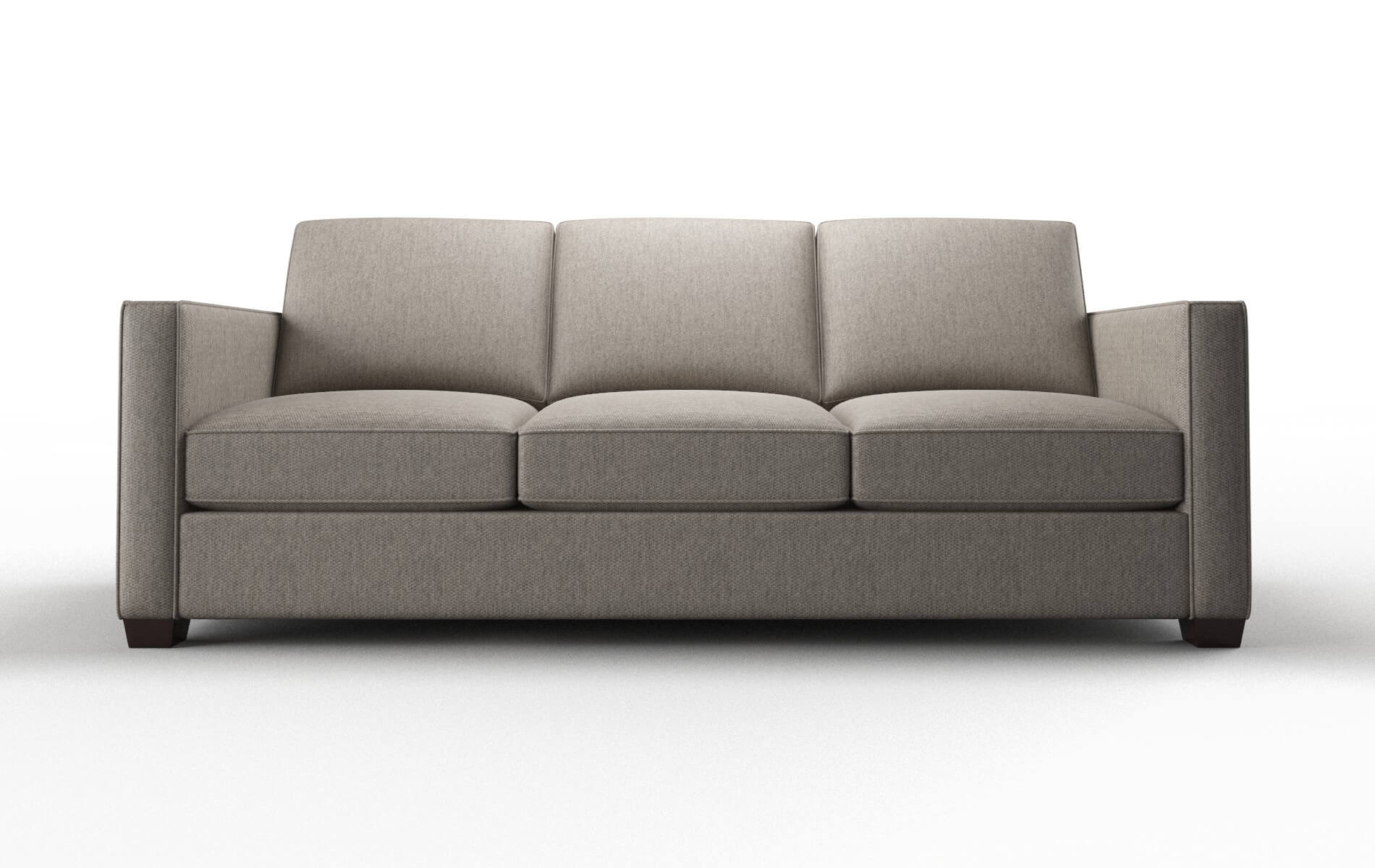 Calgary Cosmo Taupe Sofa espresso legs 1