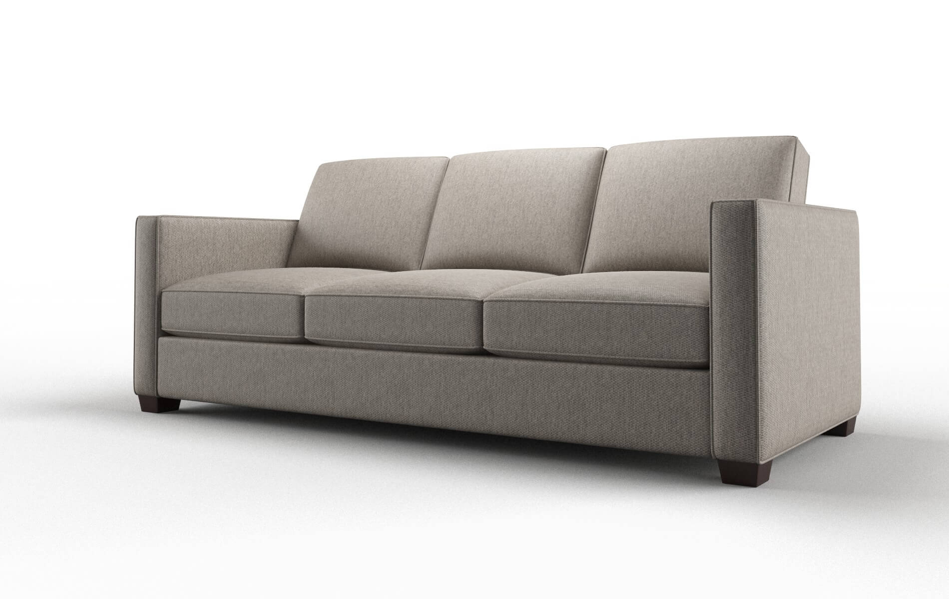 Calgary Cosmo Taupe Sofa espresso legs 4