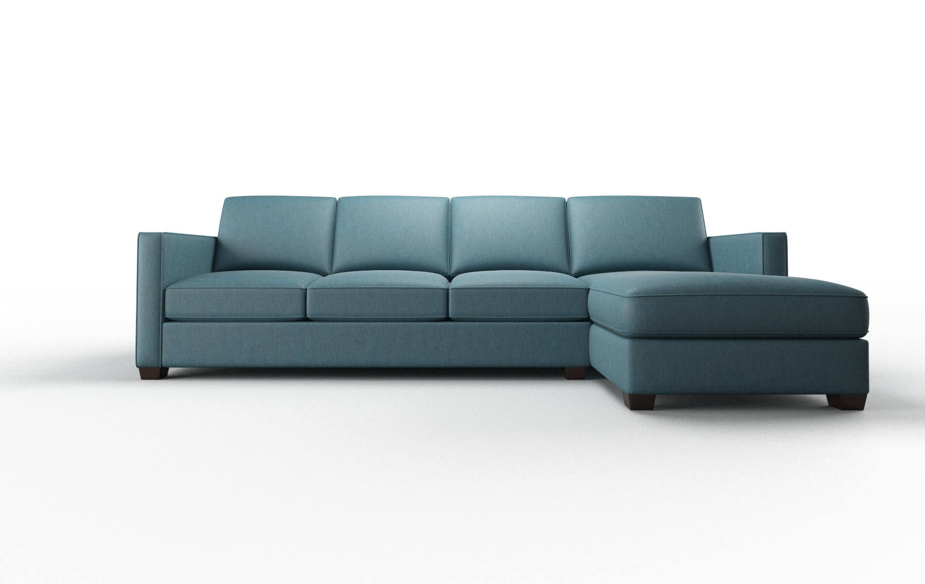 Calgary Cosmo Teal Panel espresso legs 1