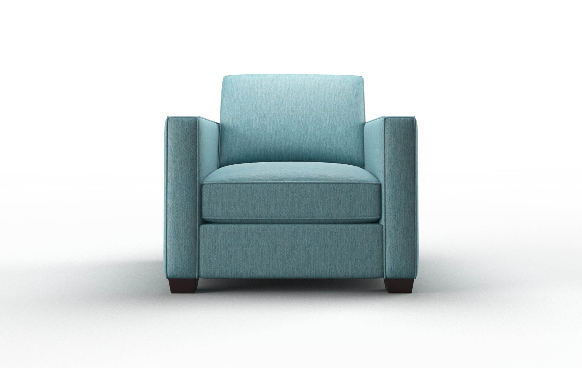 Calgary Cosmo Turquoise Chair espresso legs 1